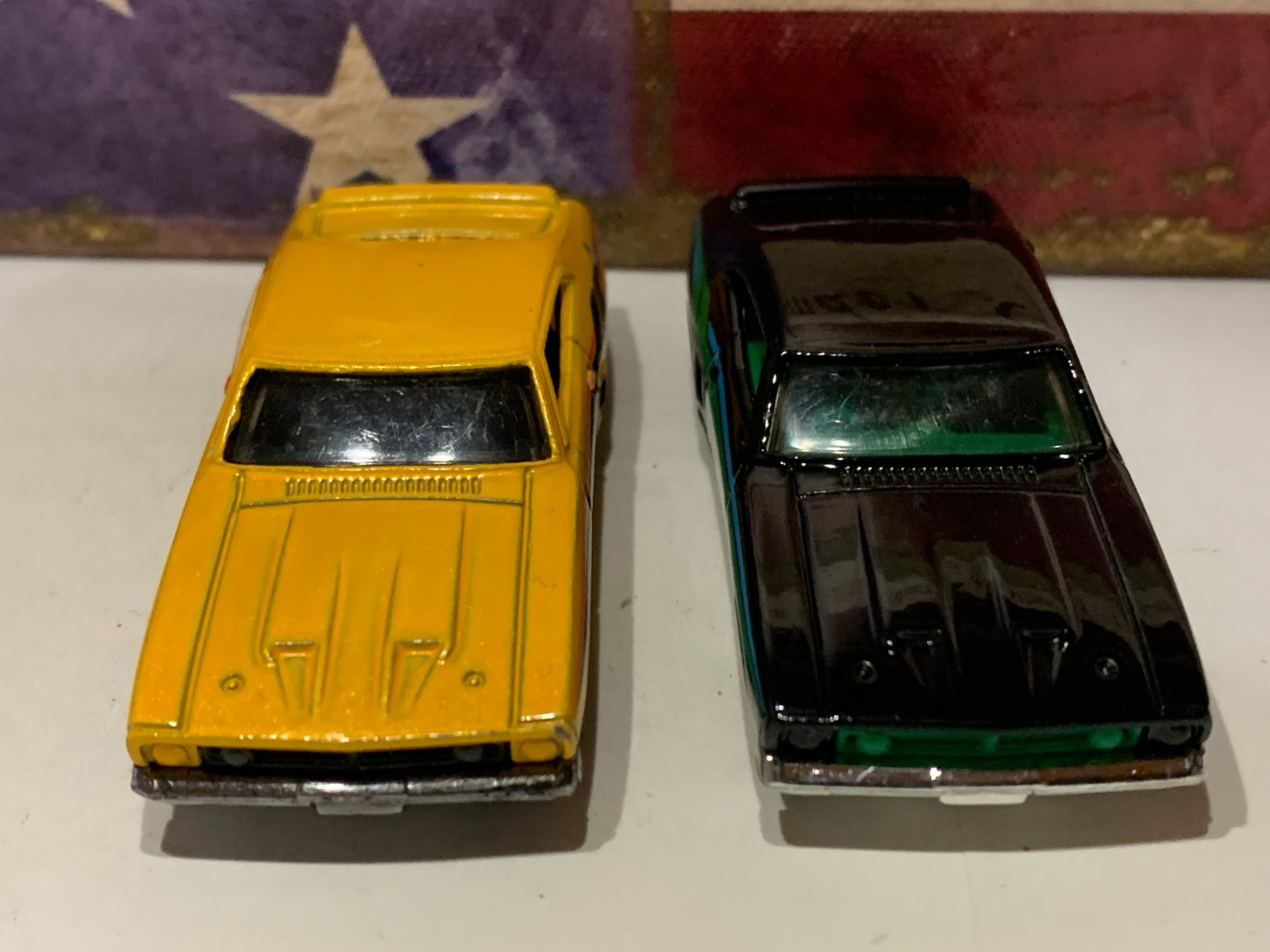 HOT WHEELS 1973 FORD FALCON XB X2. YELLOW & BLACK