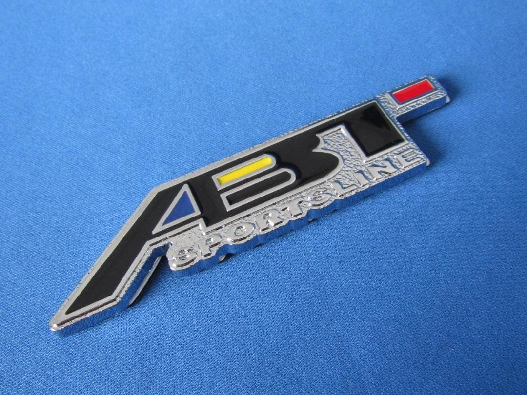 ●ABT SPORT LINE chrome plated & BL/RED metal emblem