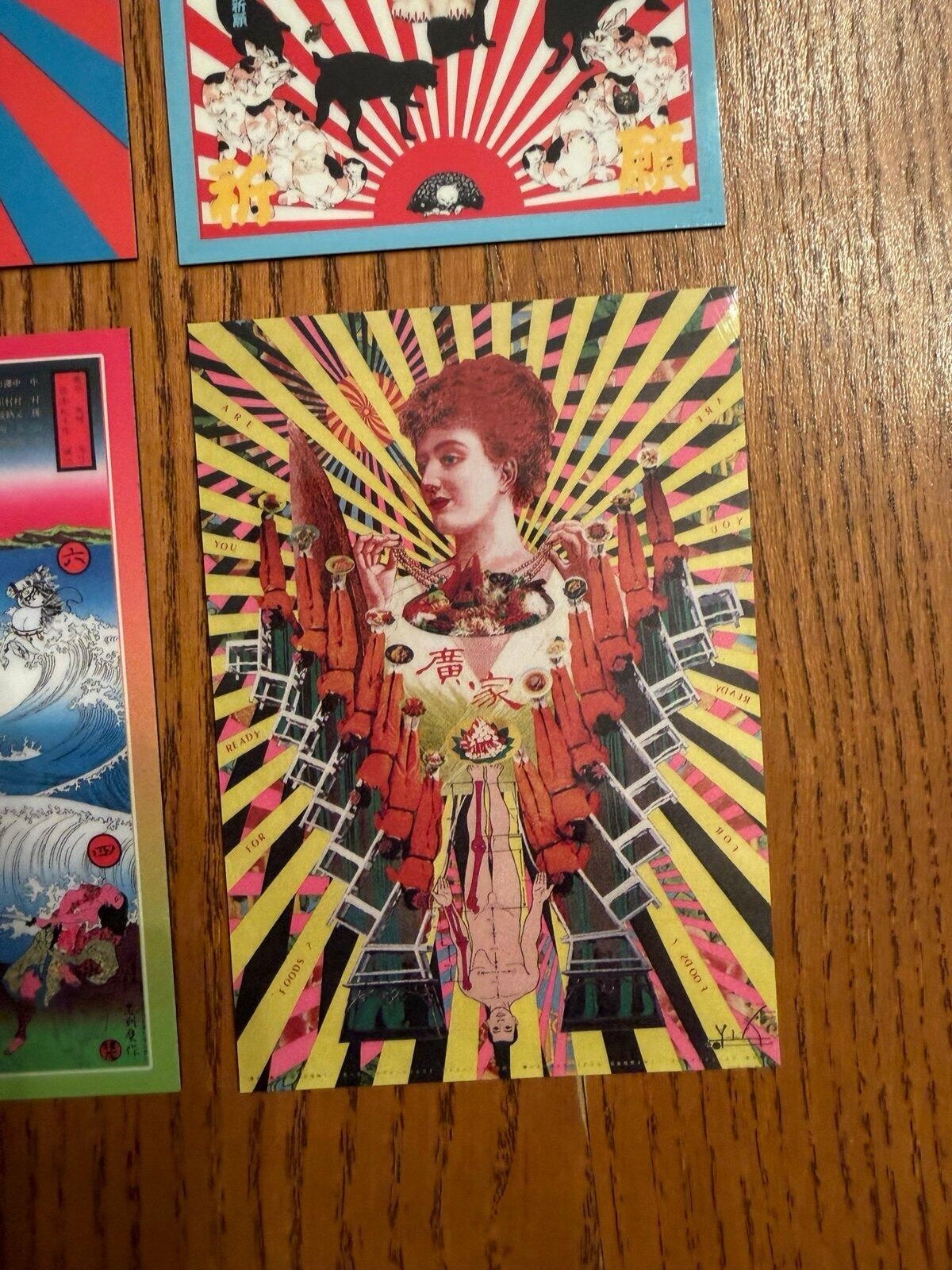 Tadanori Yokoo FRIDGE MAGNETS Japanese psychedelic art Japan