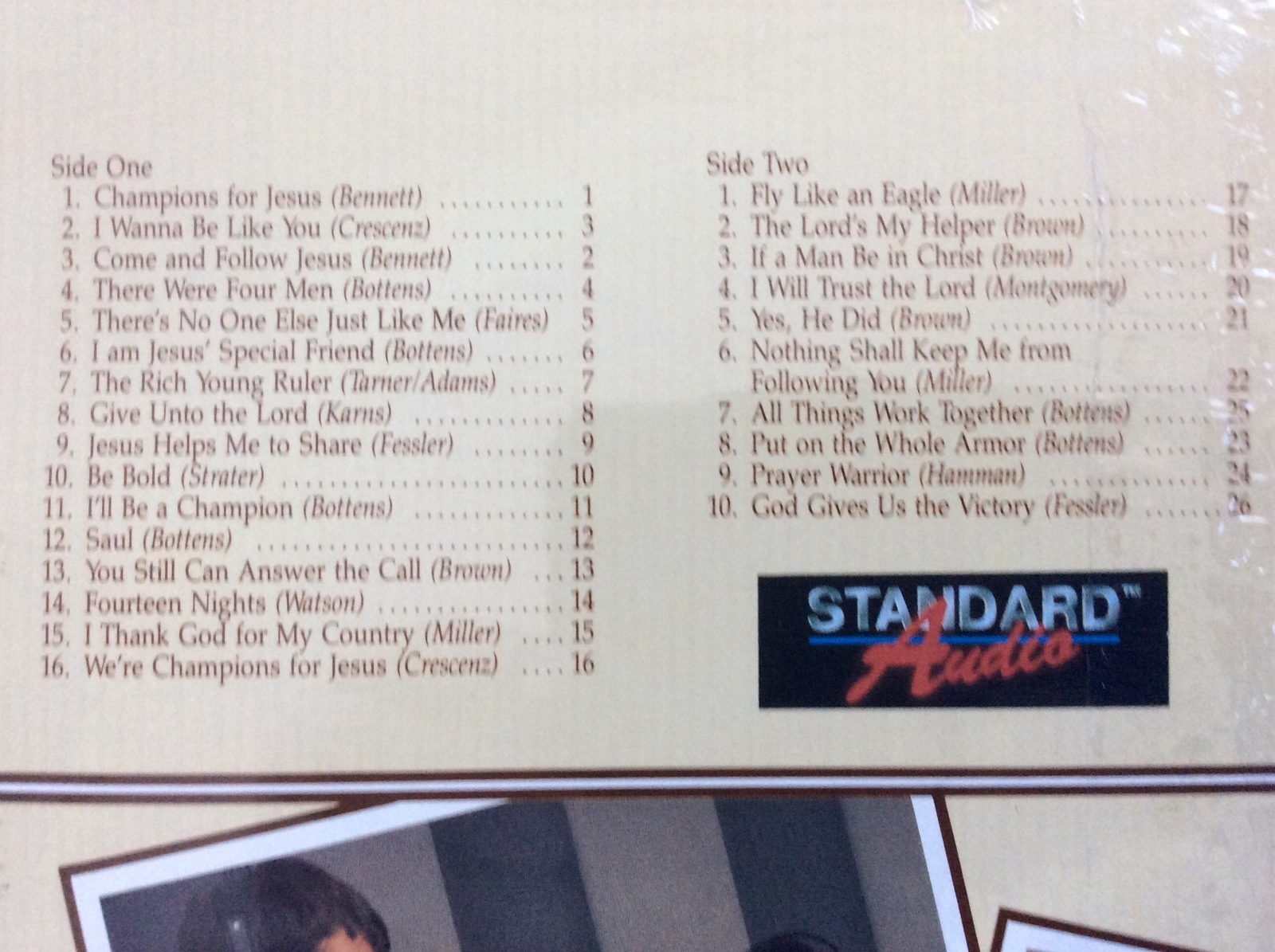 CHAMPIONS FOR JESUS 26 songs for children & youth J.D. MILLER vinyl LP SEALED