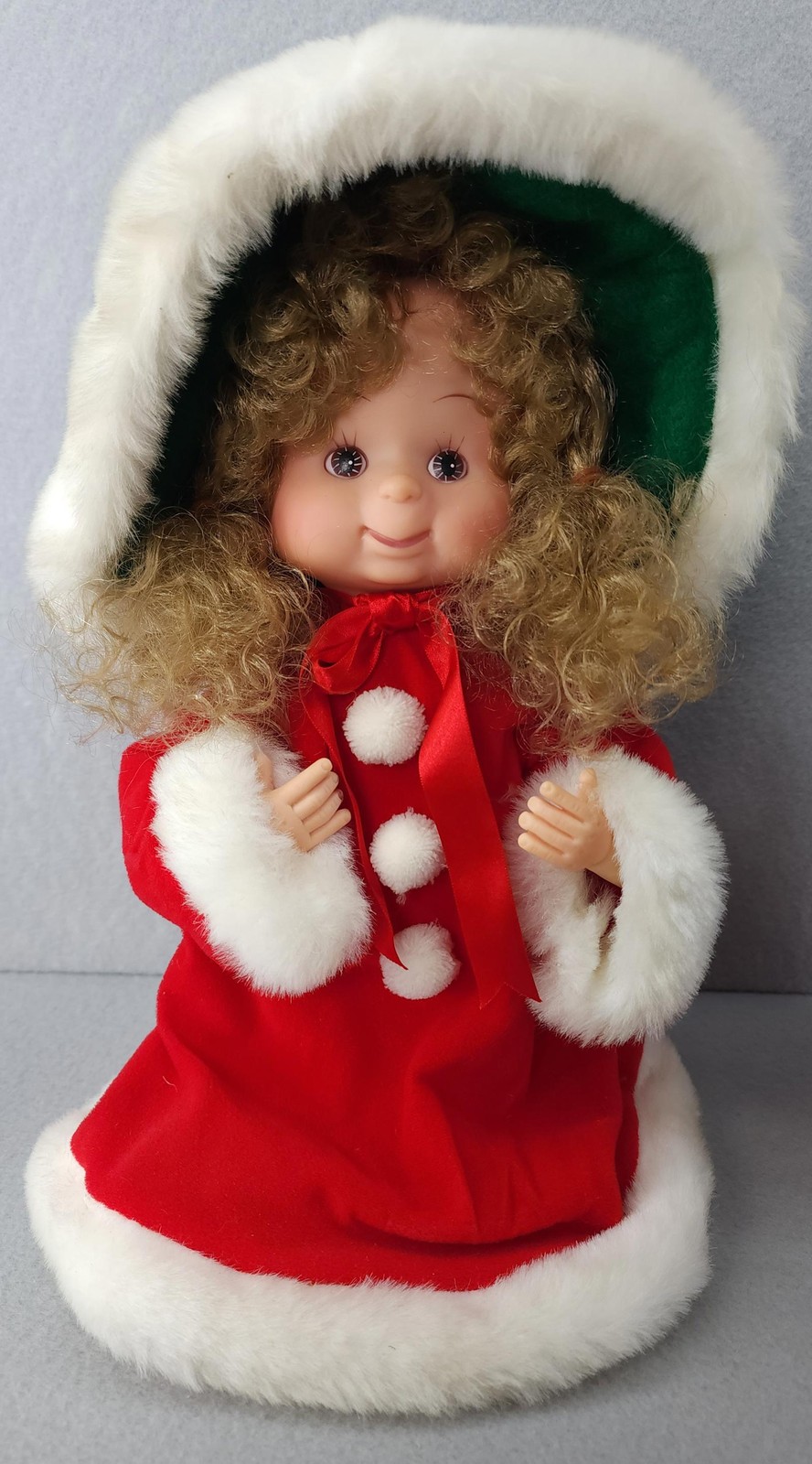 Santa’s Best Animated Christmas Dolls Boy & Girl Set Vintage Thailand