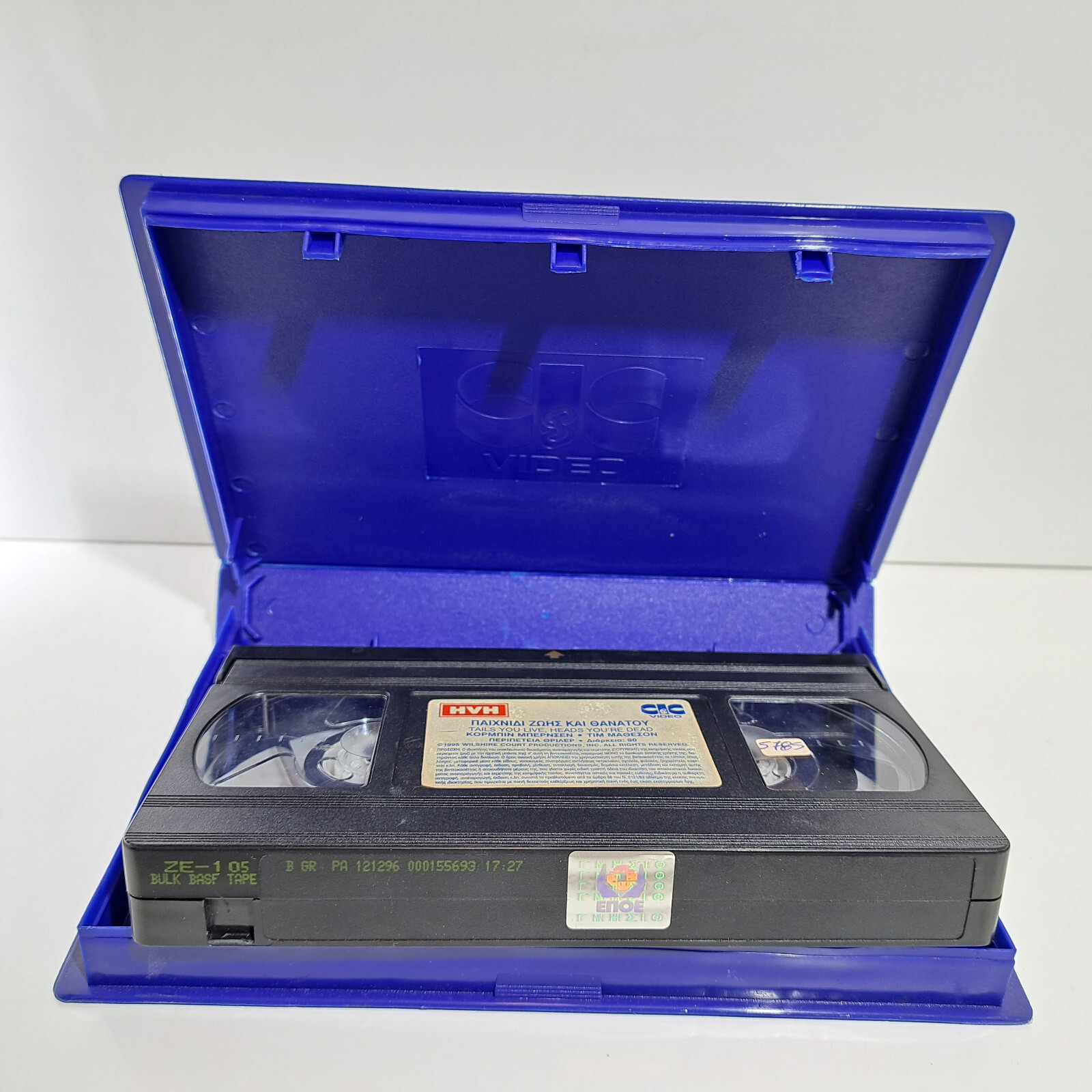 ACTION VHS TAPE Tails You Live, Heads You’re Dead 1995 GREEK SUBS PAL