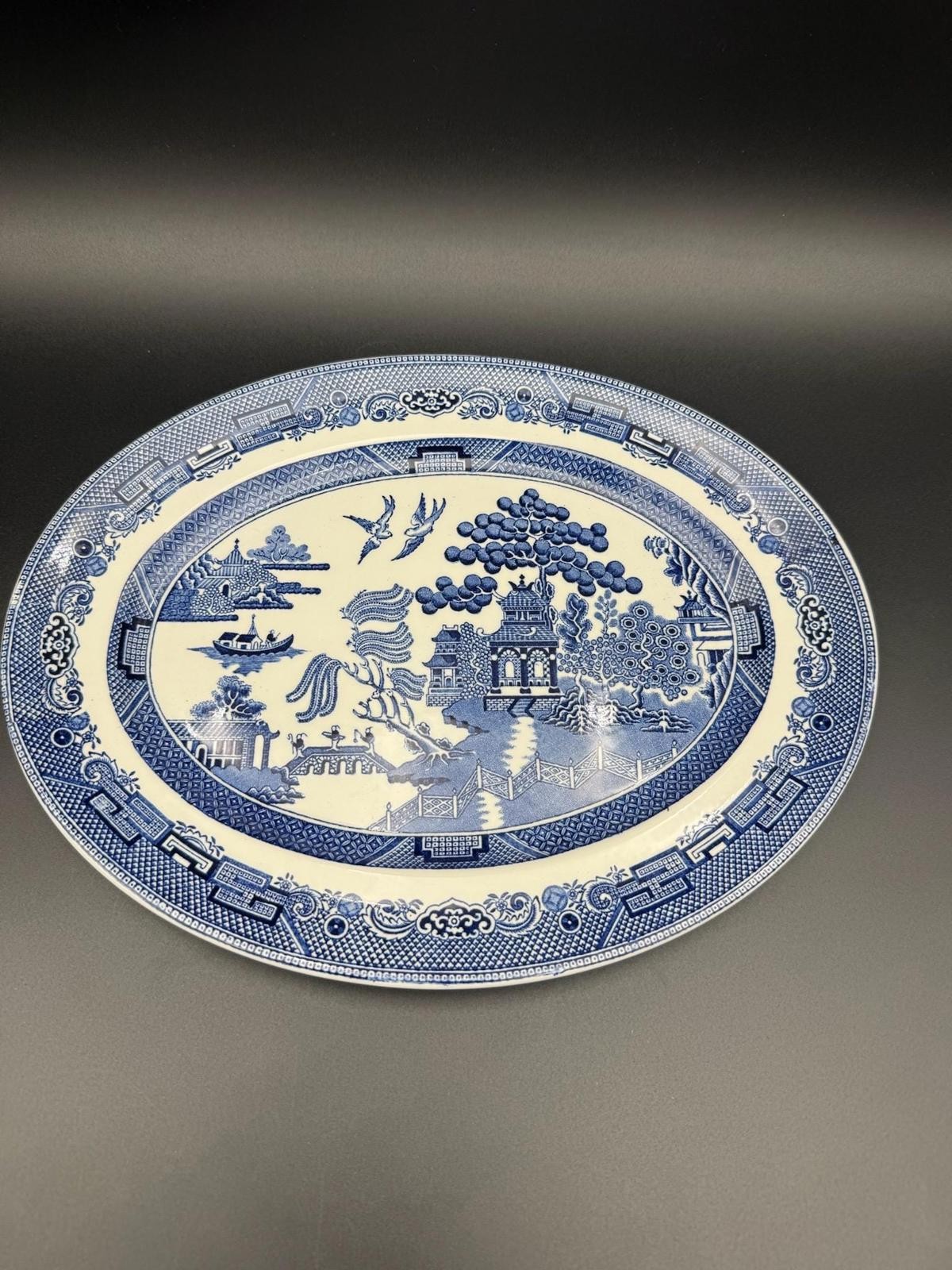 Johnson Brothers Blue Willow Serving Platter- Made in England