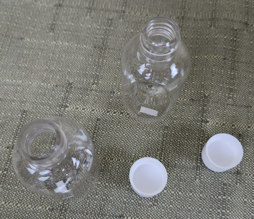 Junk Drawer Lot of New Plastic Tubes Containers with Lids, Various Sizes