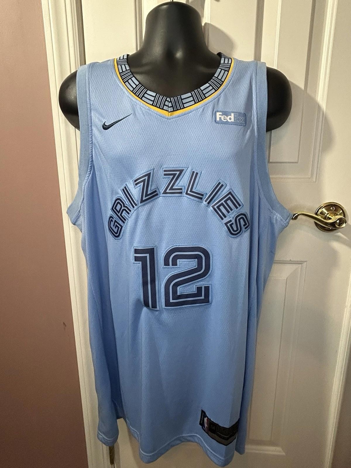 Nike Ja Morant Memphis Grizzlies Jersey Mens Size 54 Powder Blue New