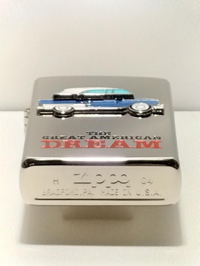 Zippo The Great American Dream Trick Chrome Polish 2004 Used Collectible