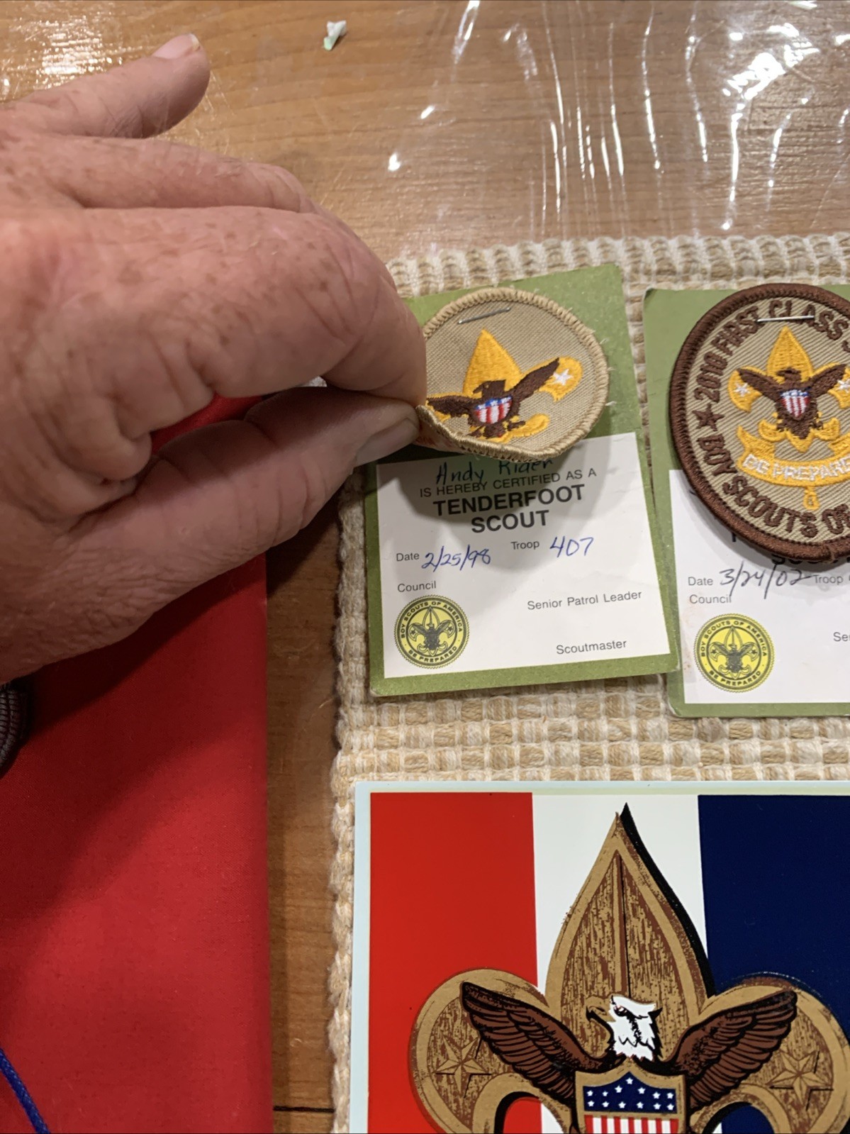 Junk Drawer BSA Complete Eagle Scout All Ranks Cards Sash/Merit Badges And More