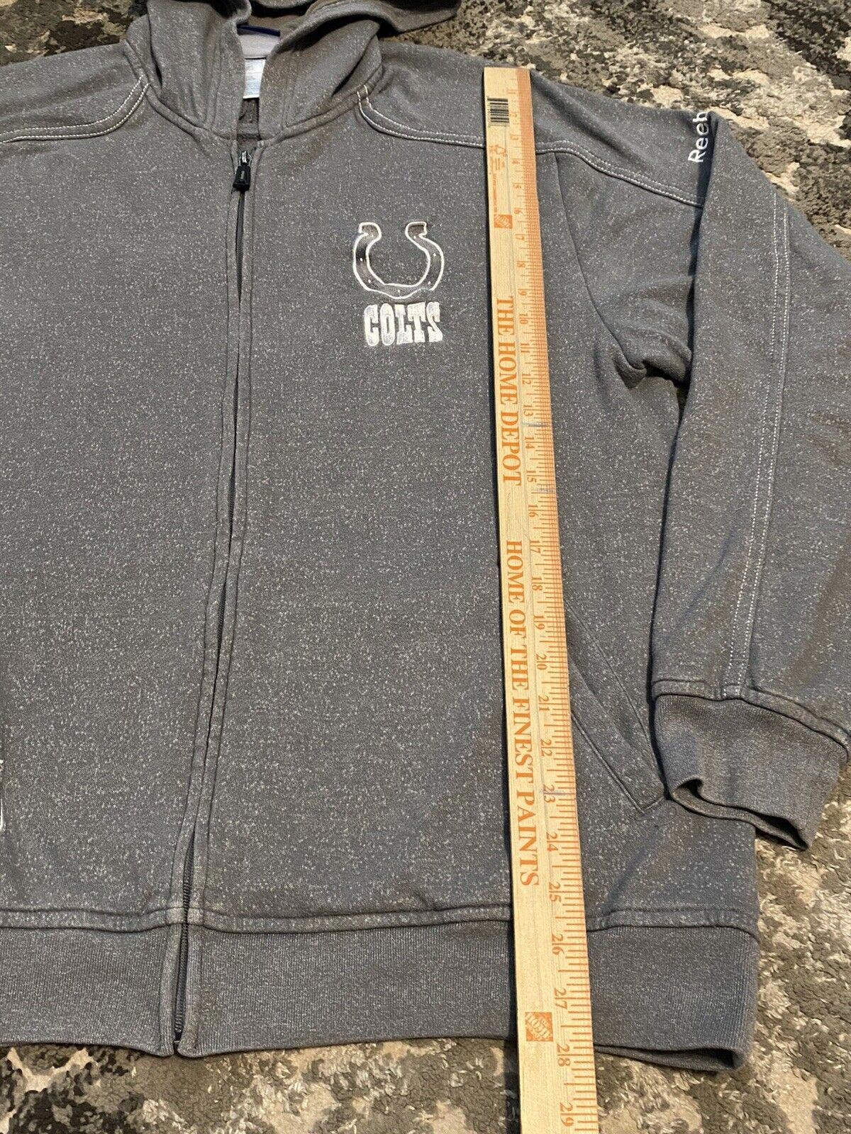 Reebok On Field NFL Indianapolis Colts Full Zip Jacket Long Sleeve sz Lg