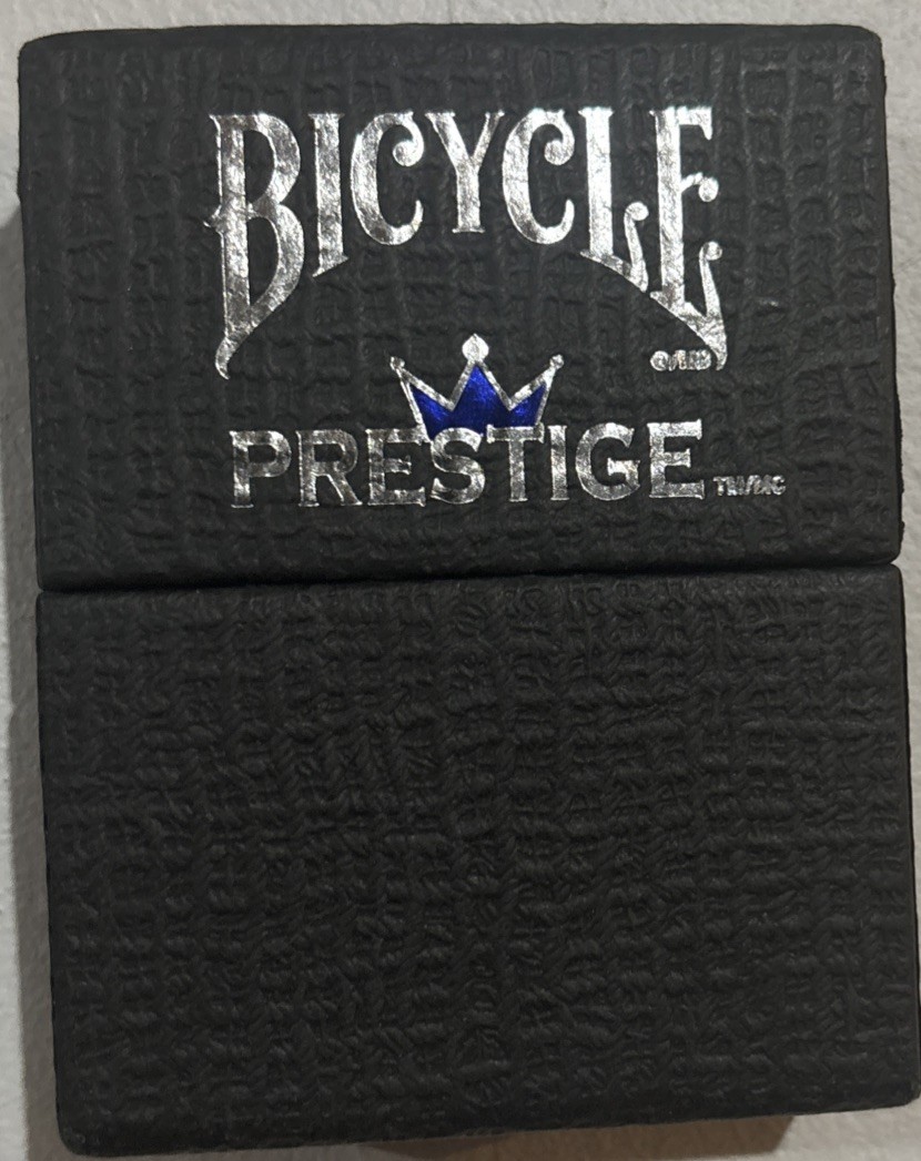 Bicycle Prestige Rider Back Playing Cards – Blue – 100% Plastic Dura-Flex