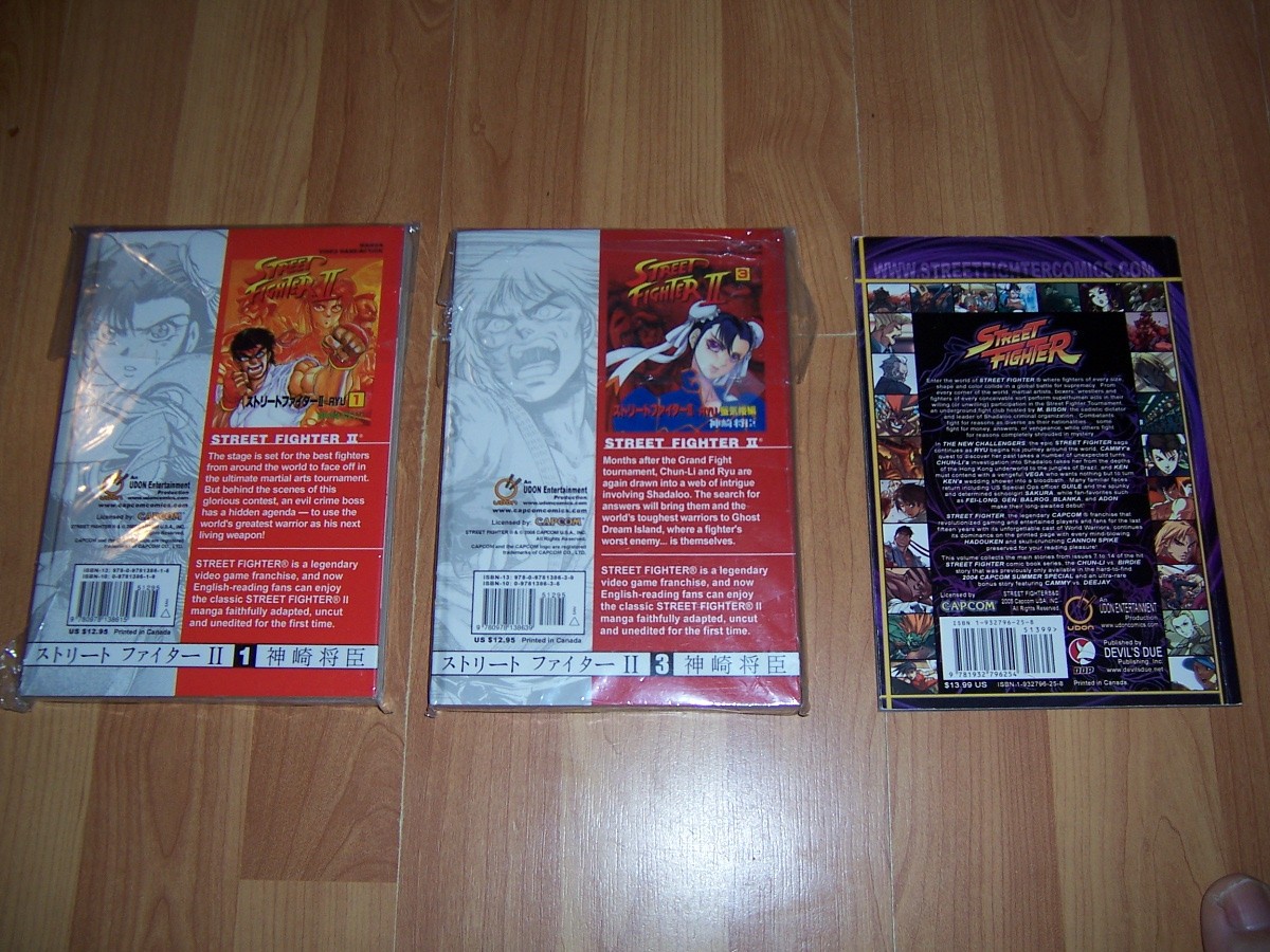 3 Lot Street Fighter Manga 1 & 3 Masaomi Kanazaki and Udon New Challengers Vol 2