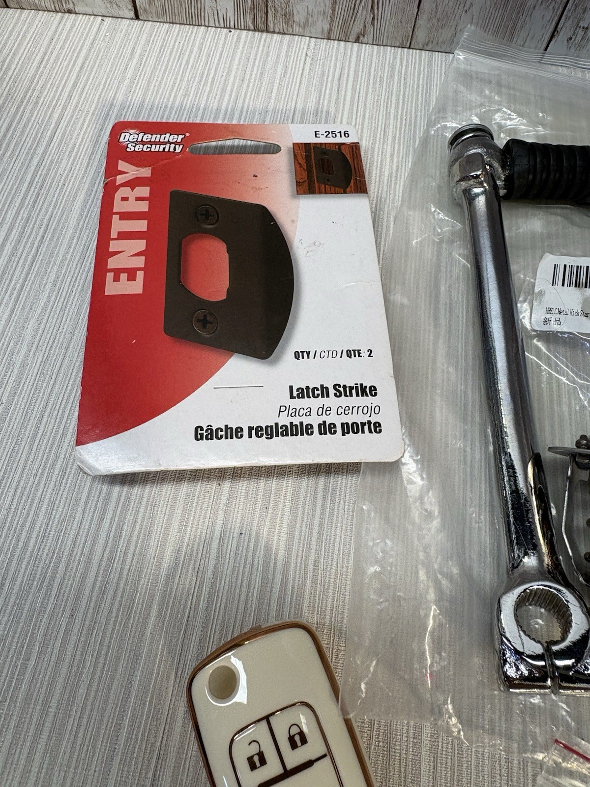 Garage & Misc Junk Drawer Lot New & Used Car Thermostat, Dirt Bike kick start +