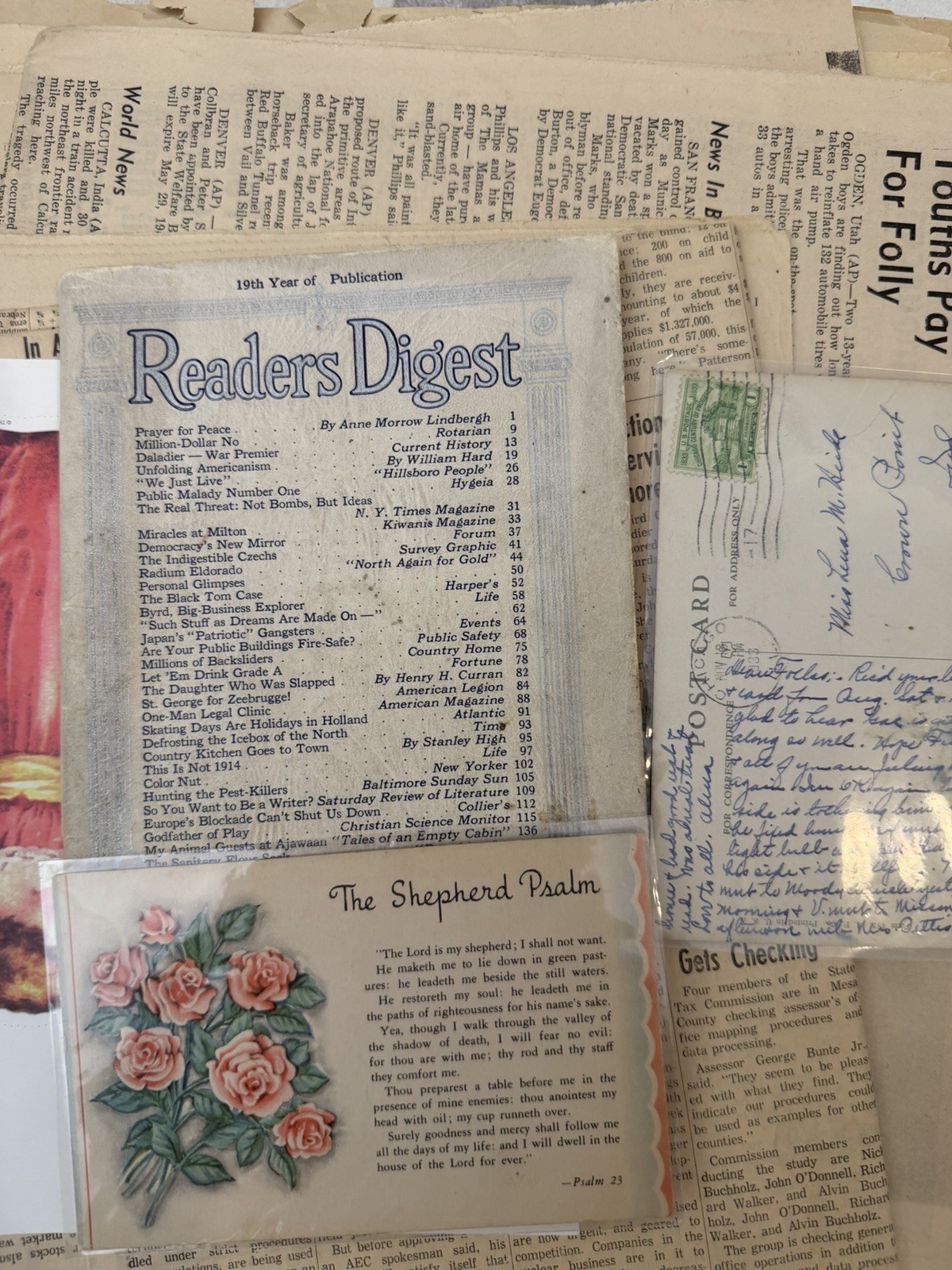 Vintage Paper Lot – Reader’s Digest, Ladies Home Journal, Daily Graphic, etc