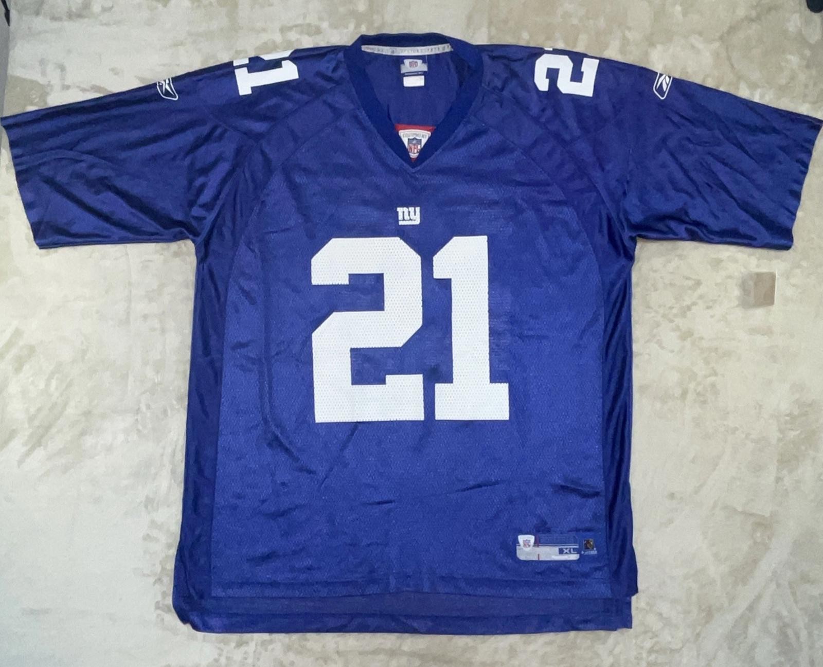 NFL REEBOK NEW YORK GIANTS #21 TIKI BARBER STITCHED NEW JERSEY SIZE XL