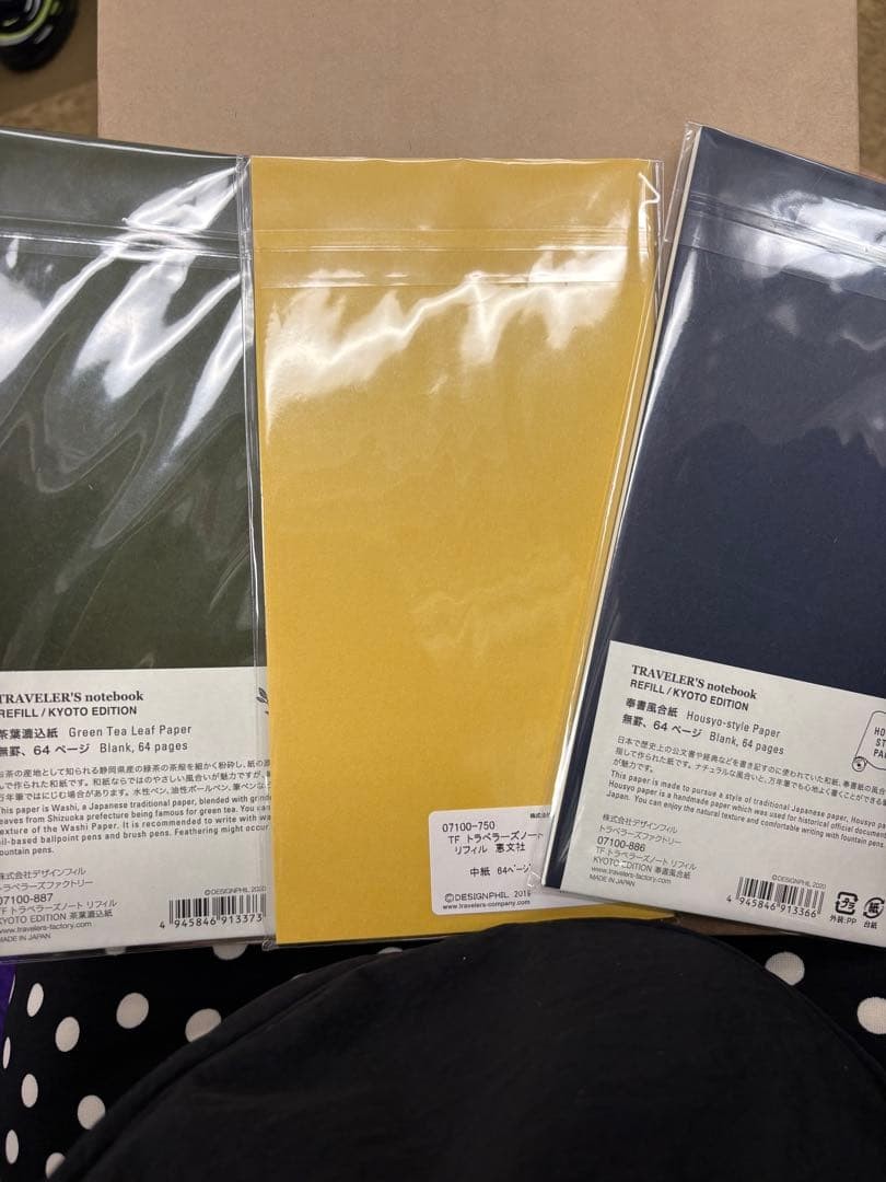 Traveler’s Factory Kyoto Limited Refill Set of 3 Traveler’s Notes