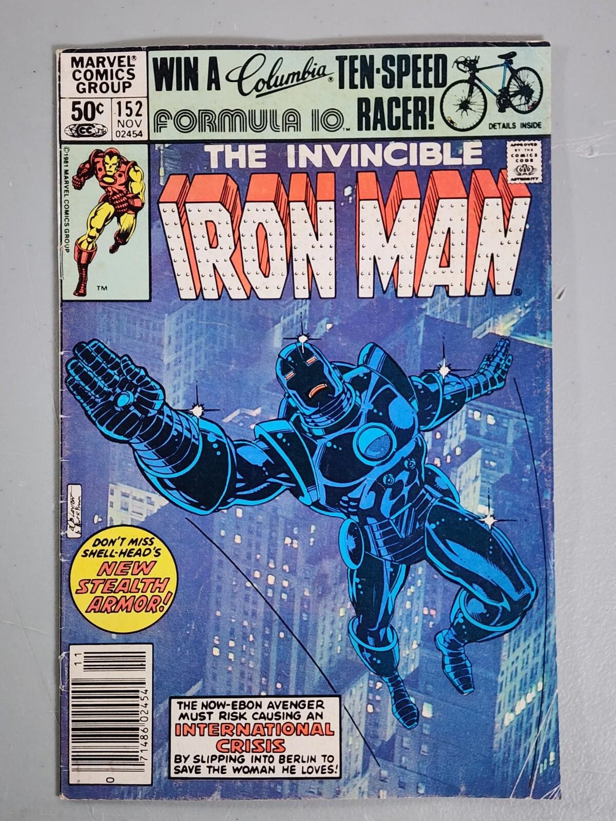 Iron Man vol 1 #124 125 136 139 152 x 2 all Newsstand Readers Marvel 1979-83