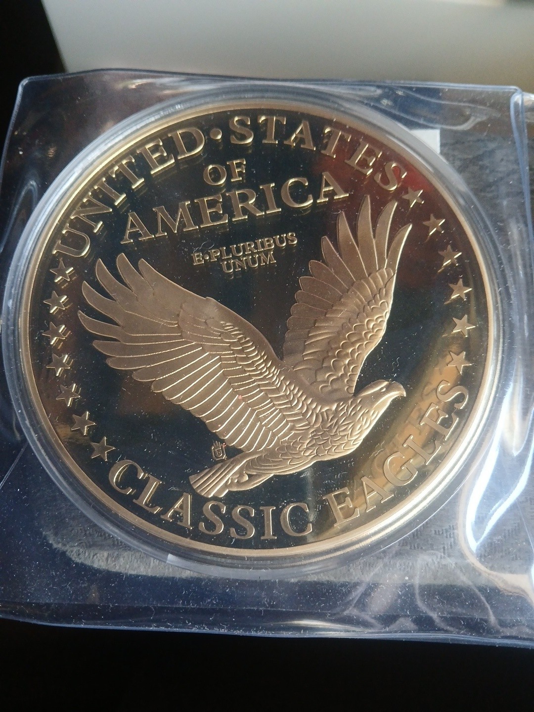 3 Lot American Mint Classic Eagles U.S. 376g Layered 24k Gold Replica 2016 (R)