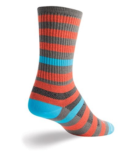 SockGuy, Women’s Crew Socks, 6-Inch Cuff Height – Large/X-Large, Metro