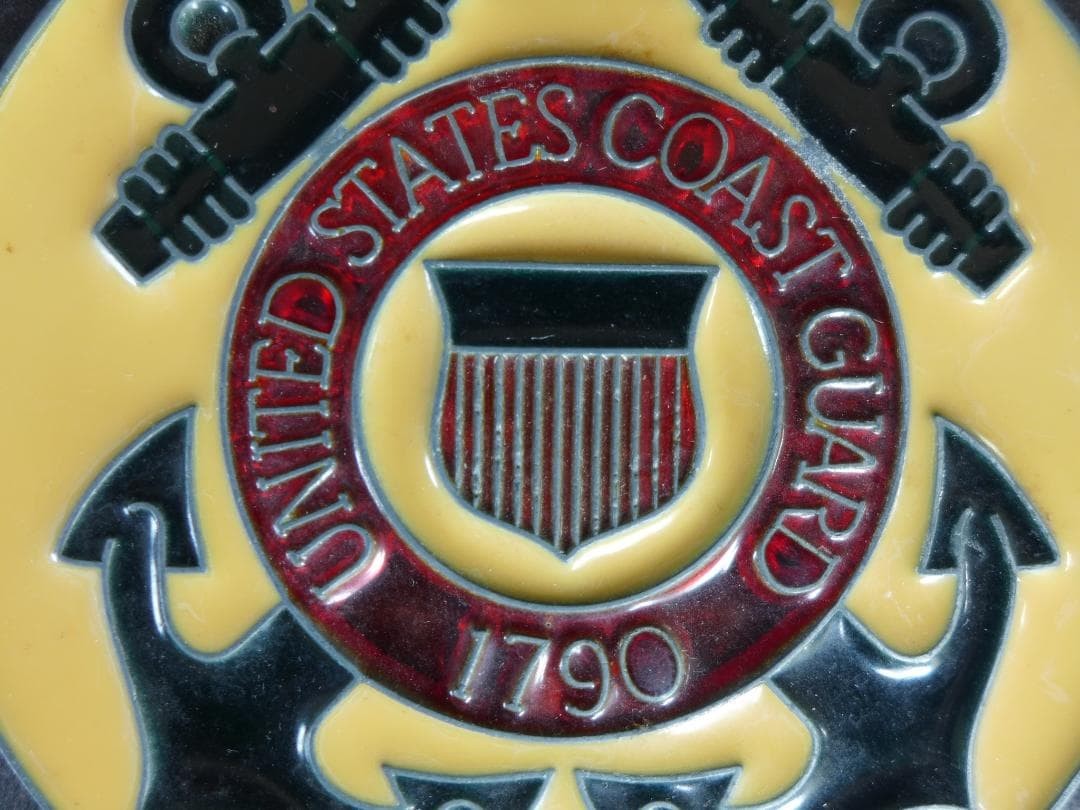 Period Military United States Coast Guard Plate