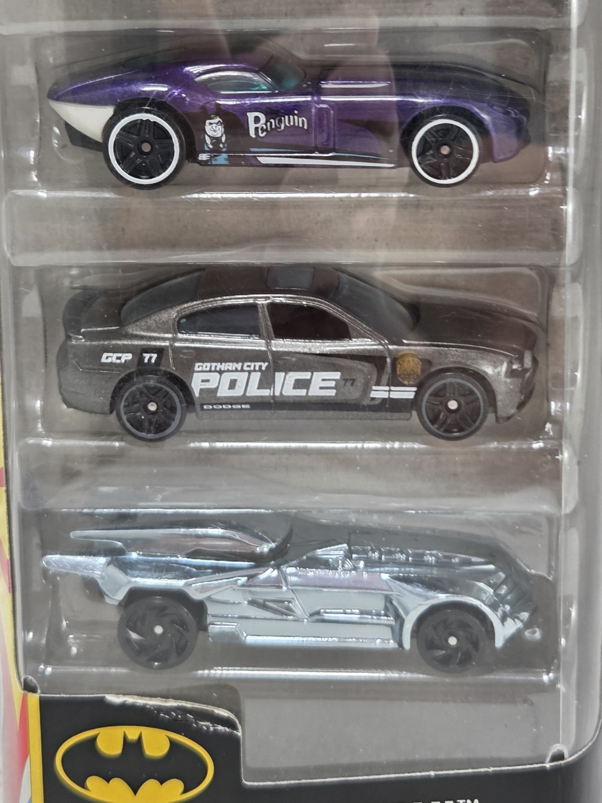 2024 Hot Wheels DC Batman 5 Pack Diecast 1:64 Scale New ,Blue Chrome Bat Mobile