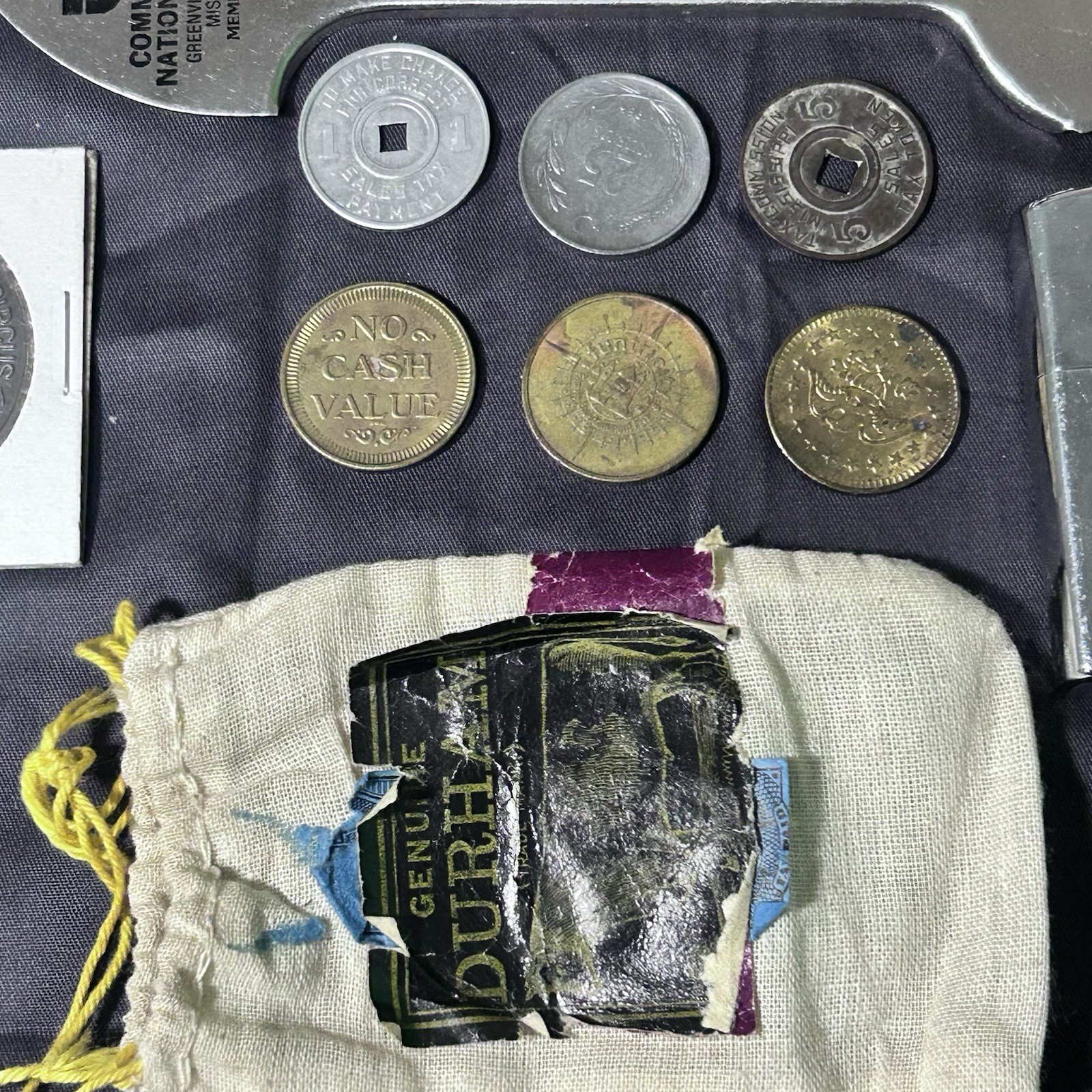 Vintage Junk Drawer Lot Sports Cards Coins John Deer Games Golden Retriever Cars