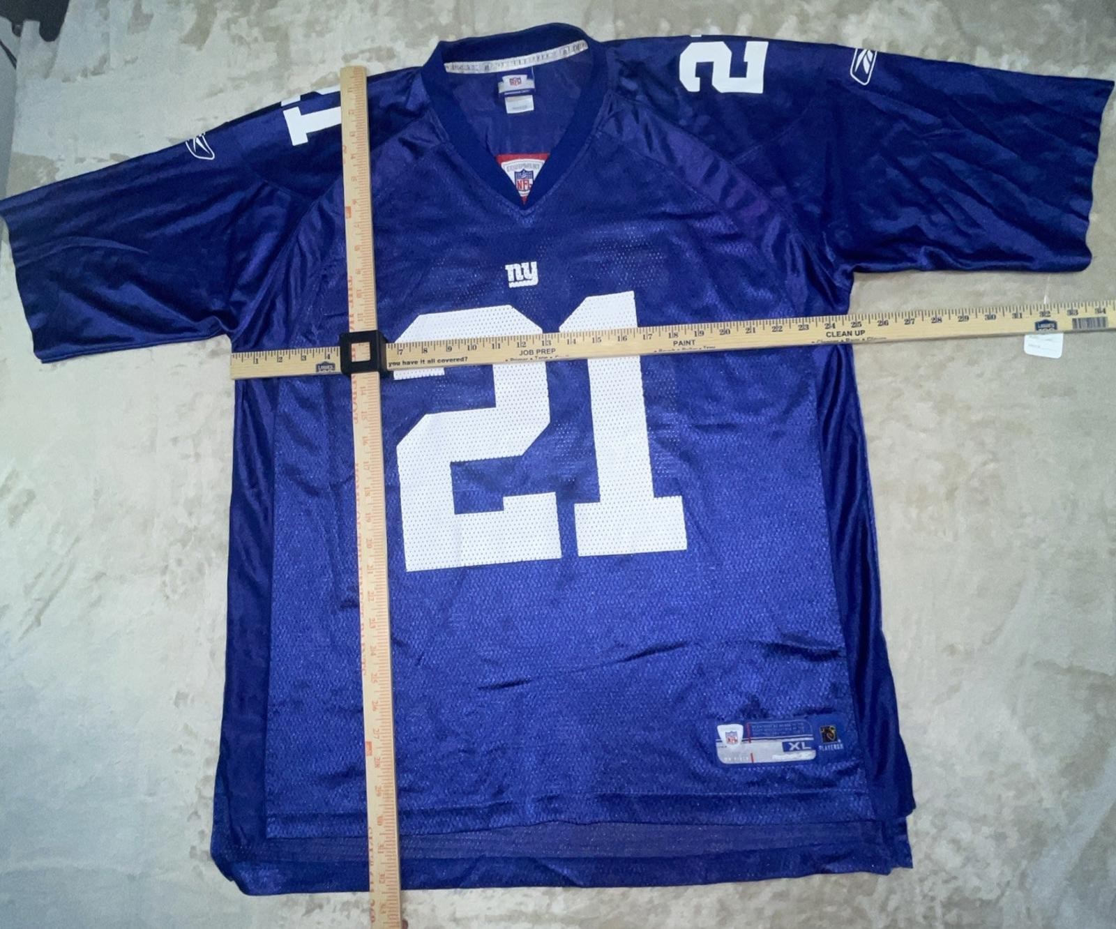 NFL REEBOK NEW YORK GIANTS #21 TIKI BARBER STITCHED NEW JERSEY SIZE XL