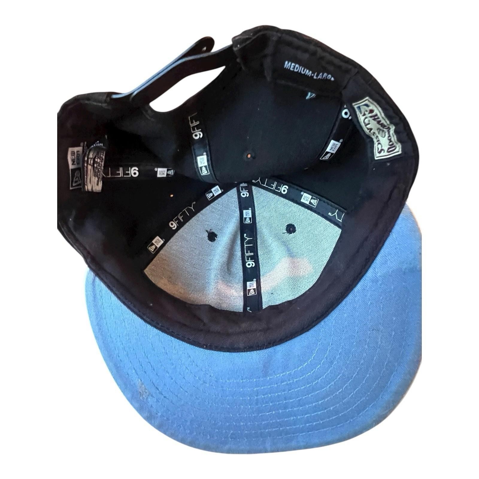 Chicago Bulls Hat SnapBack Blue NBA Basketball Windy City White Brim Rare