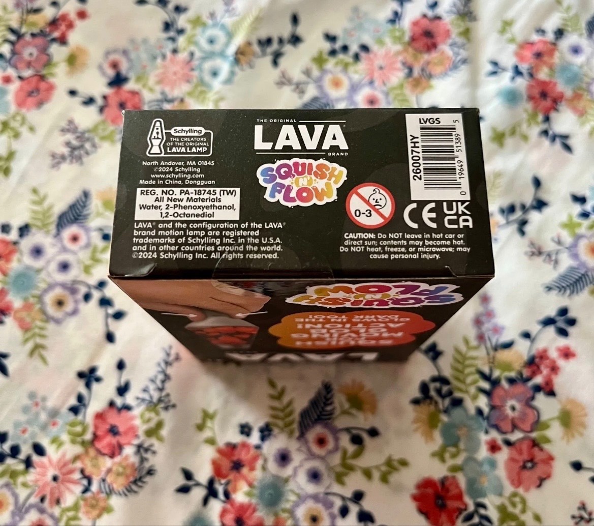 Schylling Lava Squish N Flow Squishy Toy Glow in Dark Lava Lamp Needoh