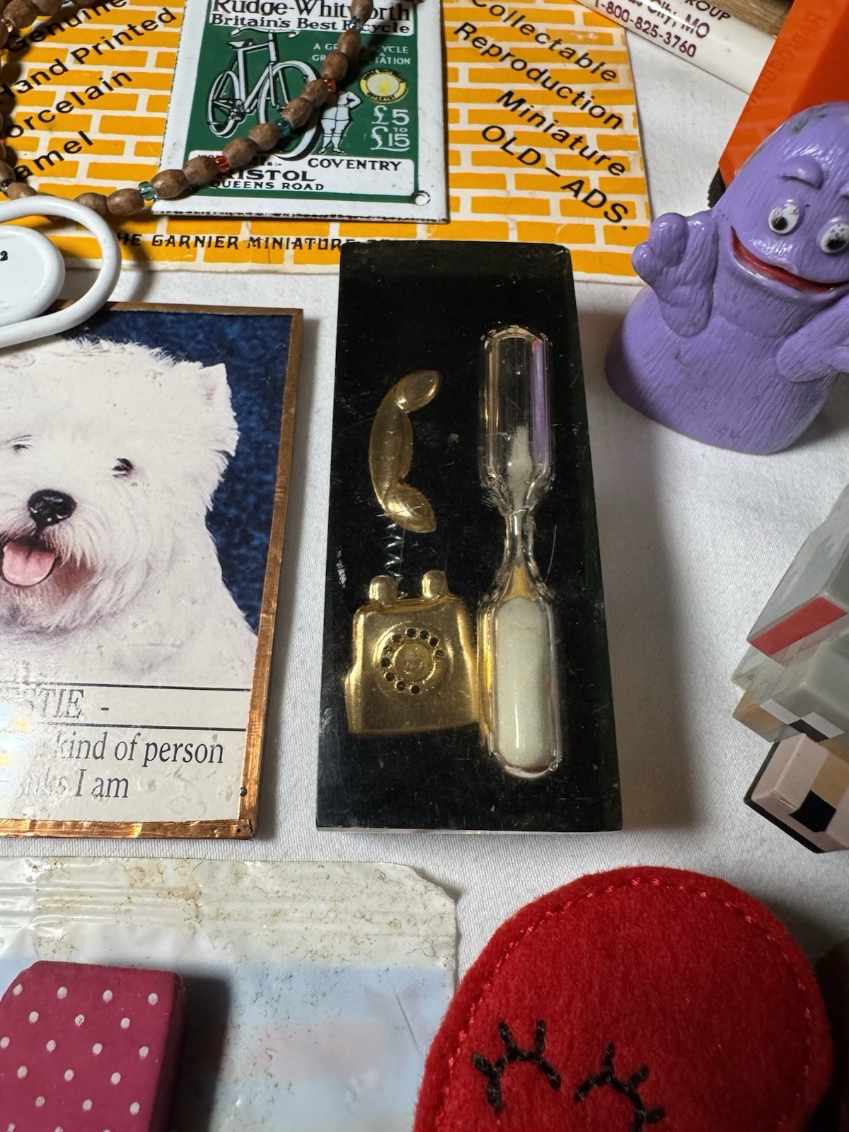 Vintage to Now Junk Drawer Lot Trinkets Treasure Ray Ban Case Sterling Top Hat