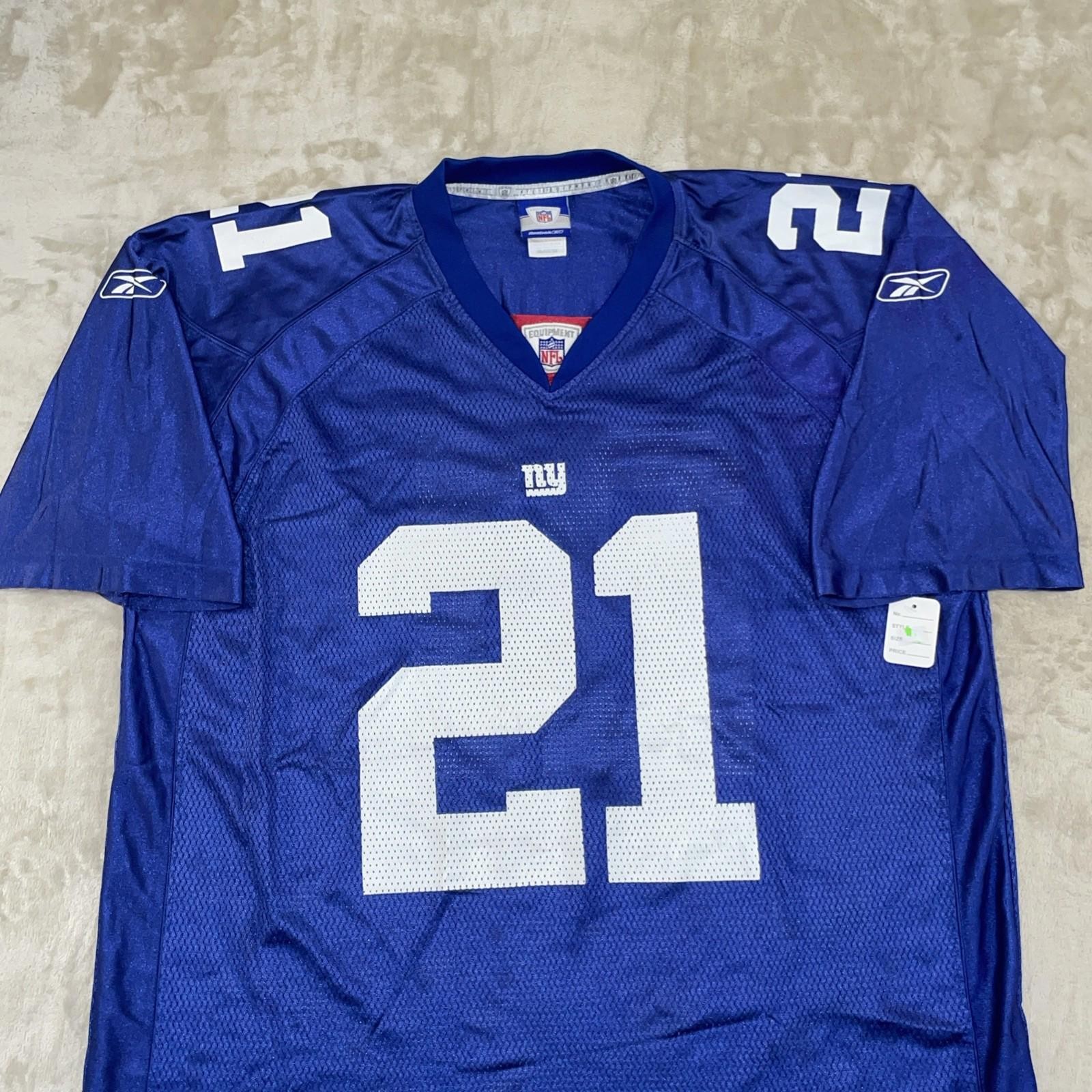 NFL REEBOK NEW YORK GIANTS #21 TIKI BARBER STITCHED NEW JERSEY SIZE XL
