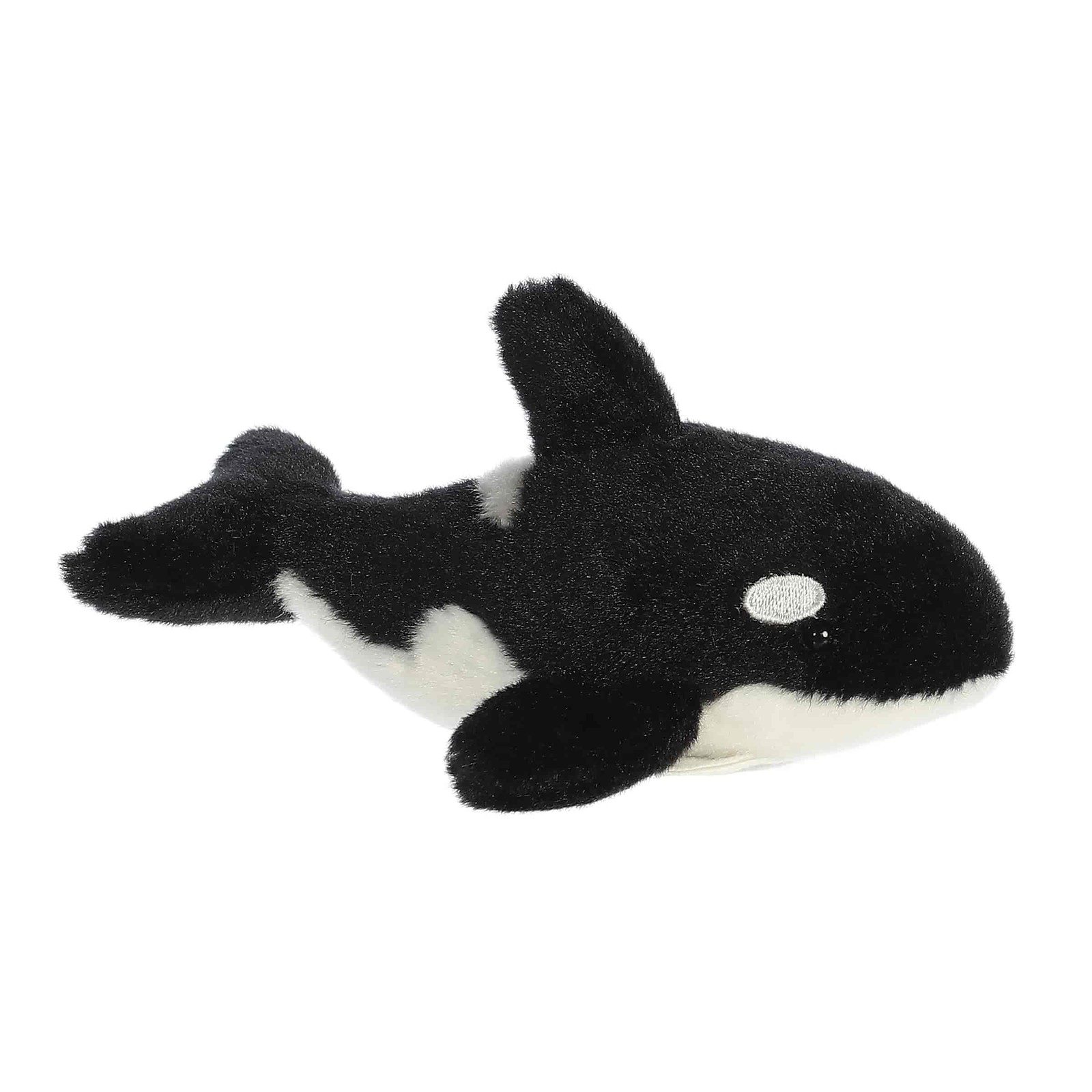 Aurora Adorable Shoulderkins Oceanic Orca Stuffed Animal 6 Inch Black