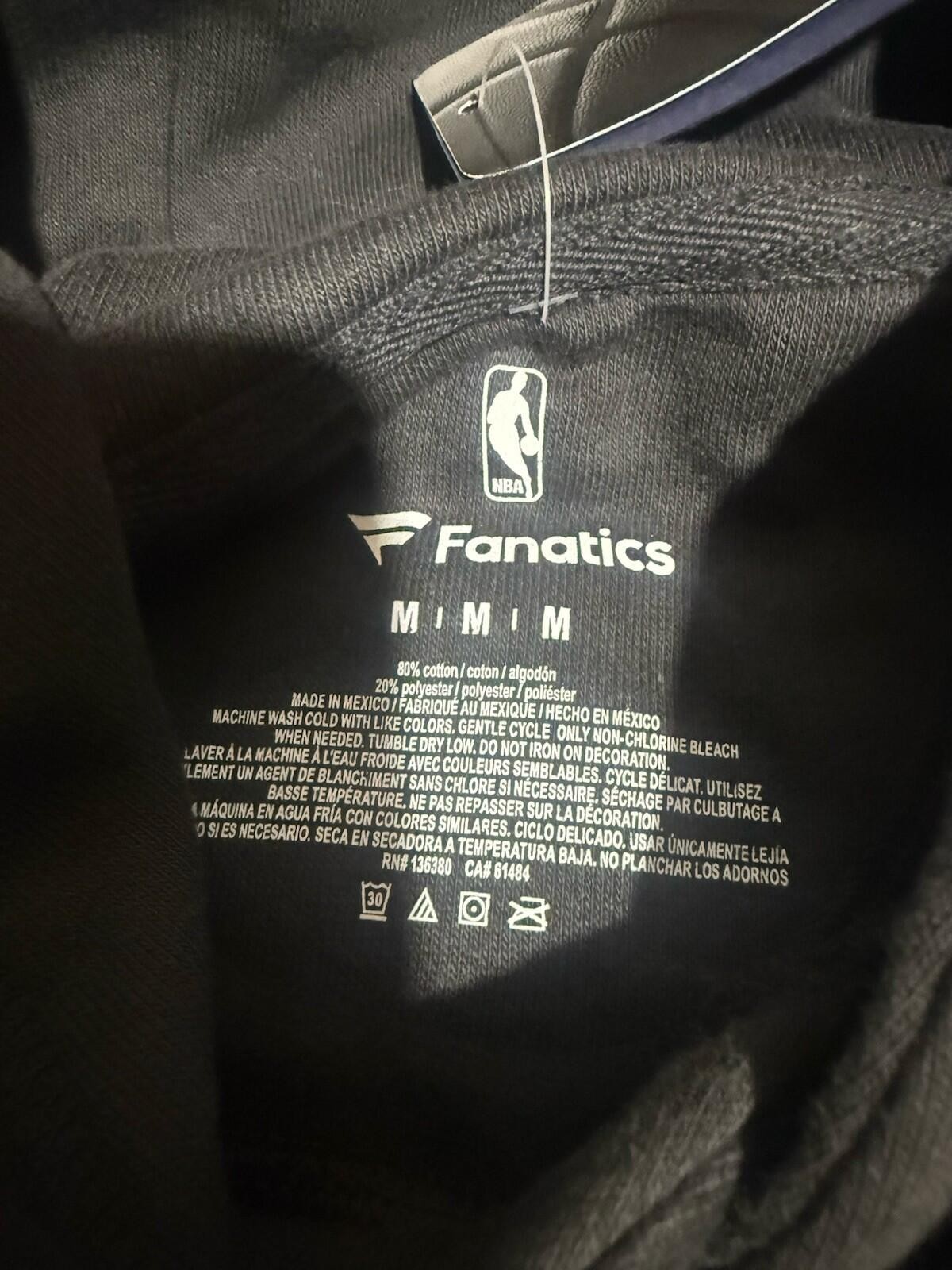 Toronto Raptors Floral Logo Hoodie Black Women’s NBA Size Medium