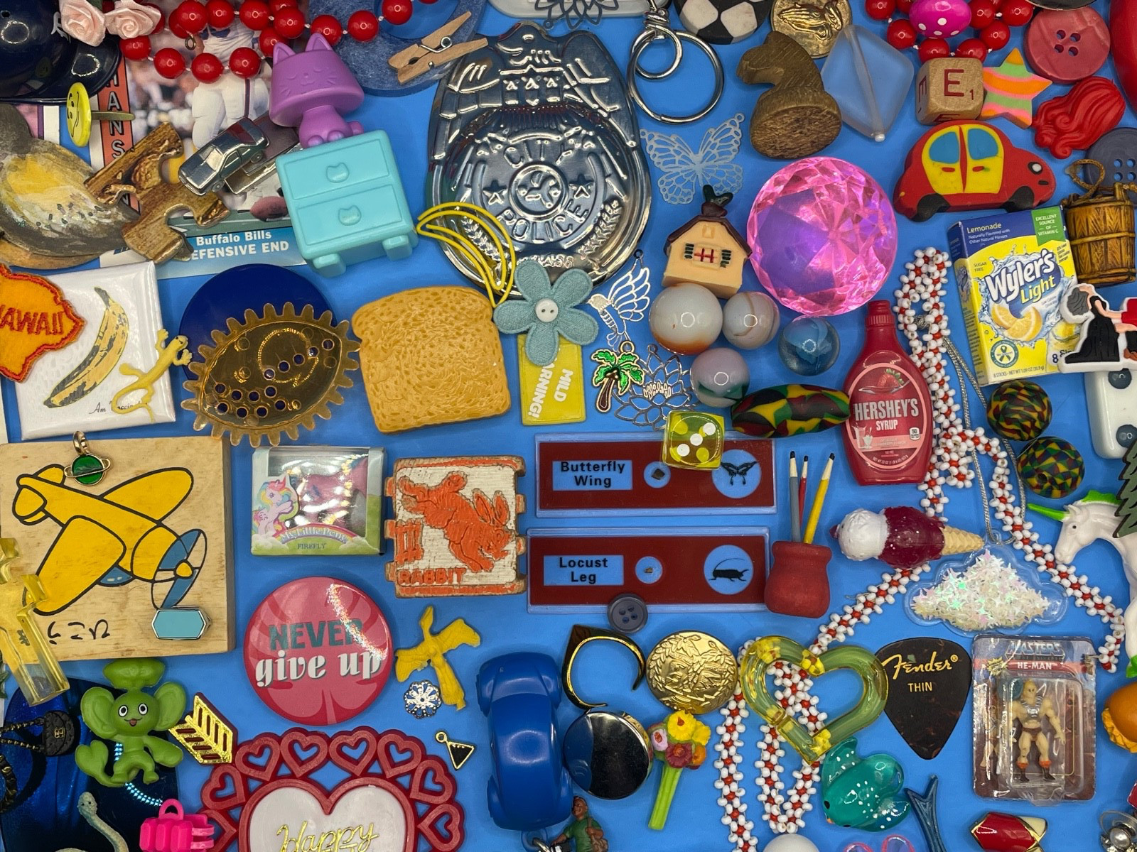 Fun, Quirky, Junk, Found Objects, Mixed AssemblagebCurio Art DIY Lot Trinkets 4B