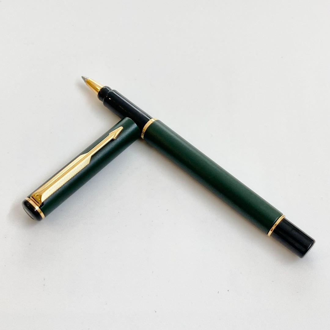 1990s◆Parker Rialto Luxury Ballpoint Pen PARKER Made in England Green