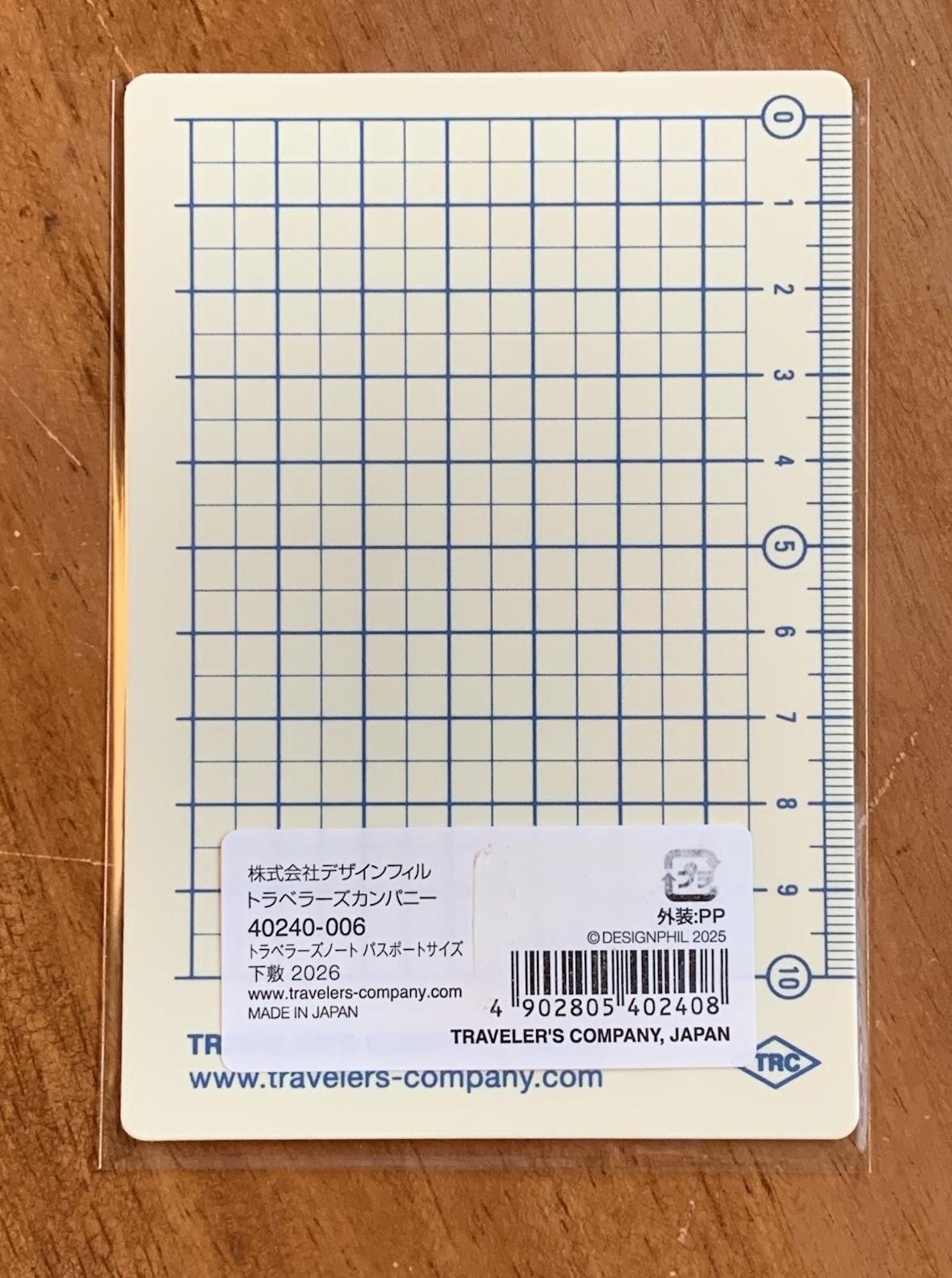 Traveler’s Company The Traveler’s Spirit Desk Pad Notebook Underlay Passport New