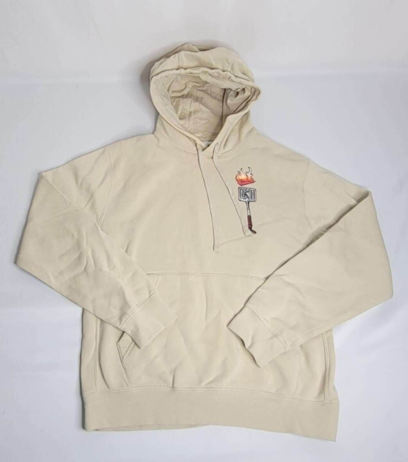 USC Trojans Mens Beige Nike Sz S Pullover Graphic Tailgating Double Sided Hoodie