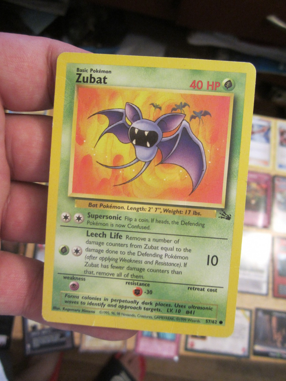 old trading cards lot Krabby 51/62 POKEMON CARD yugioh cards junk drawer lot
