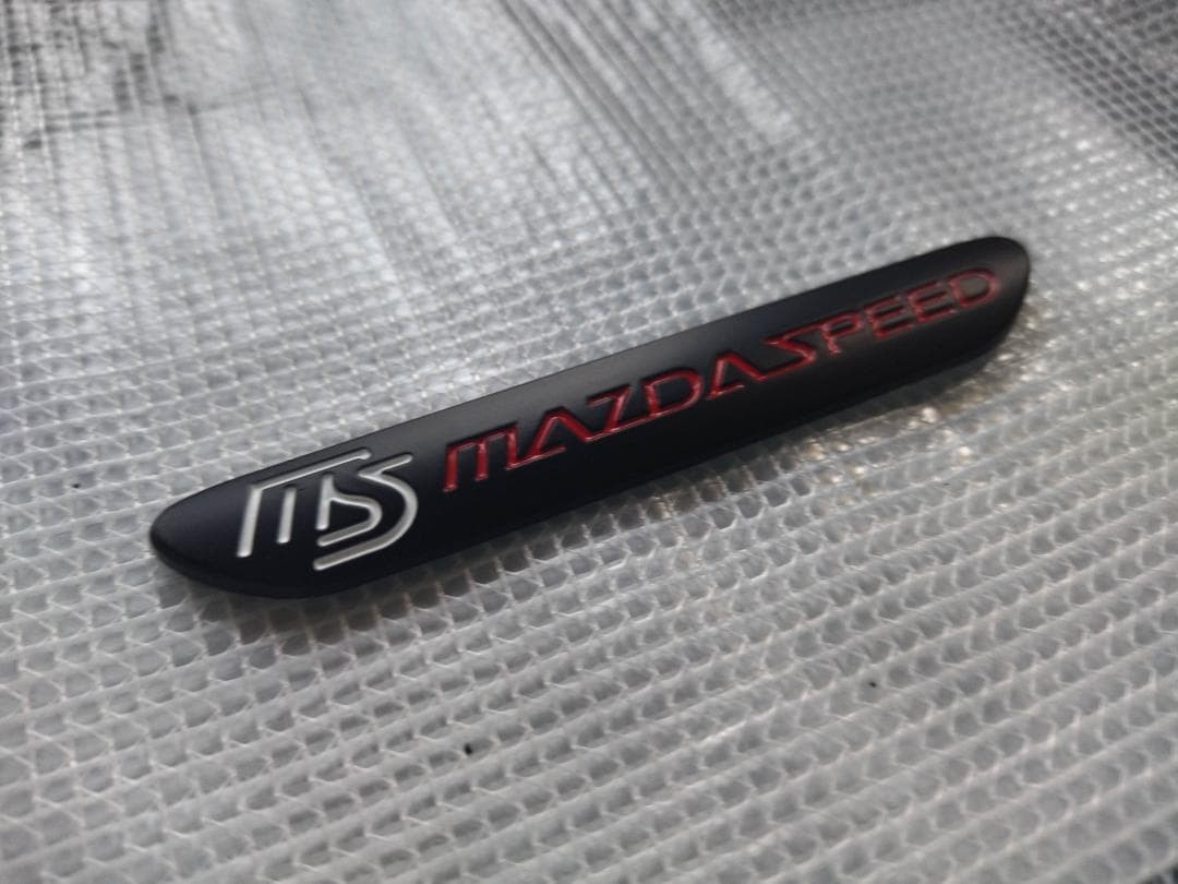 MAZDASPEED emblem plate black