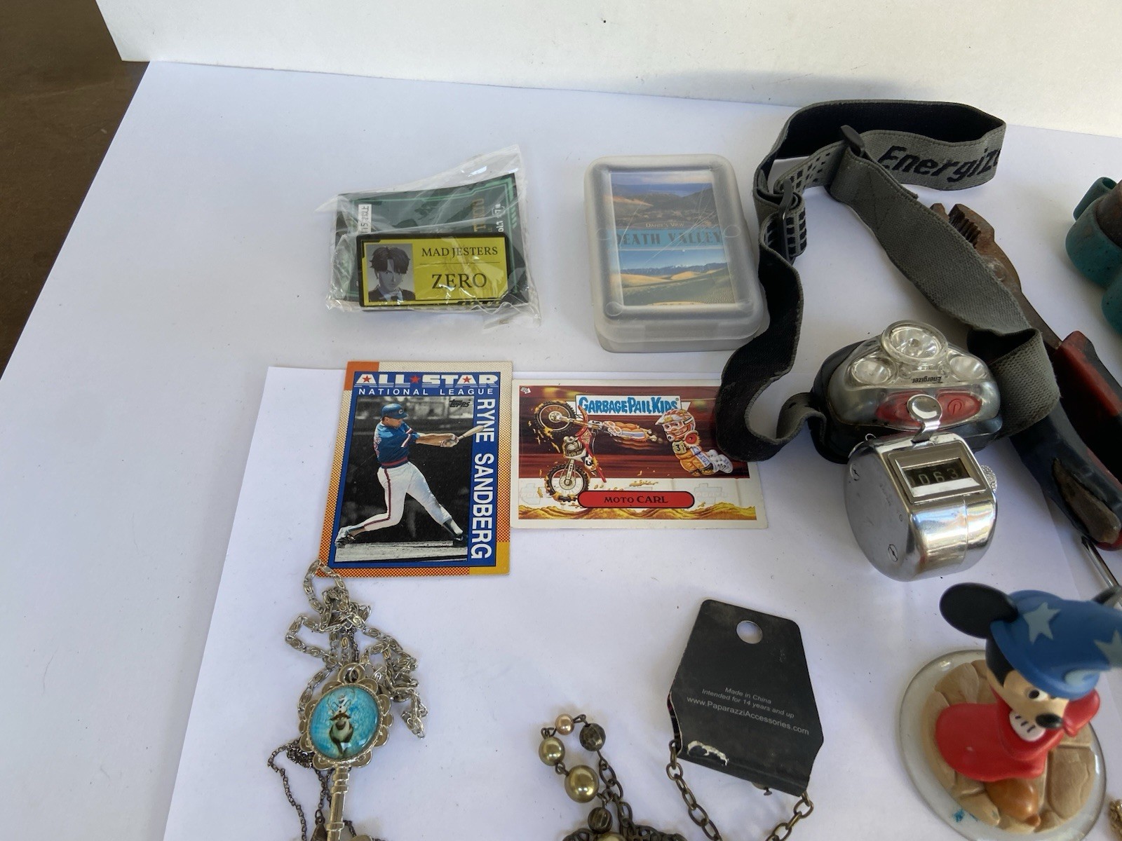 Estate Finds Junk Drawers Lot baseball cards, Tools jewelry, remotes, coins, ect