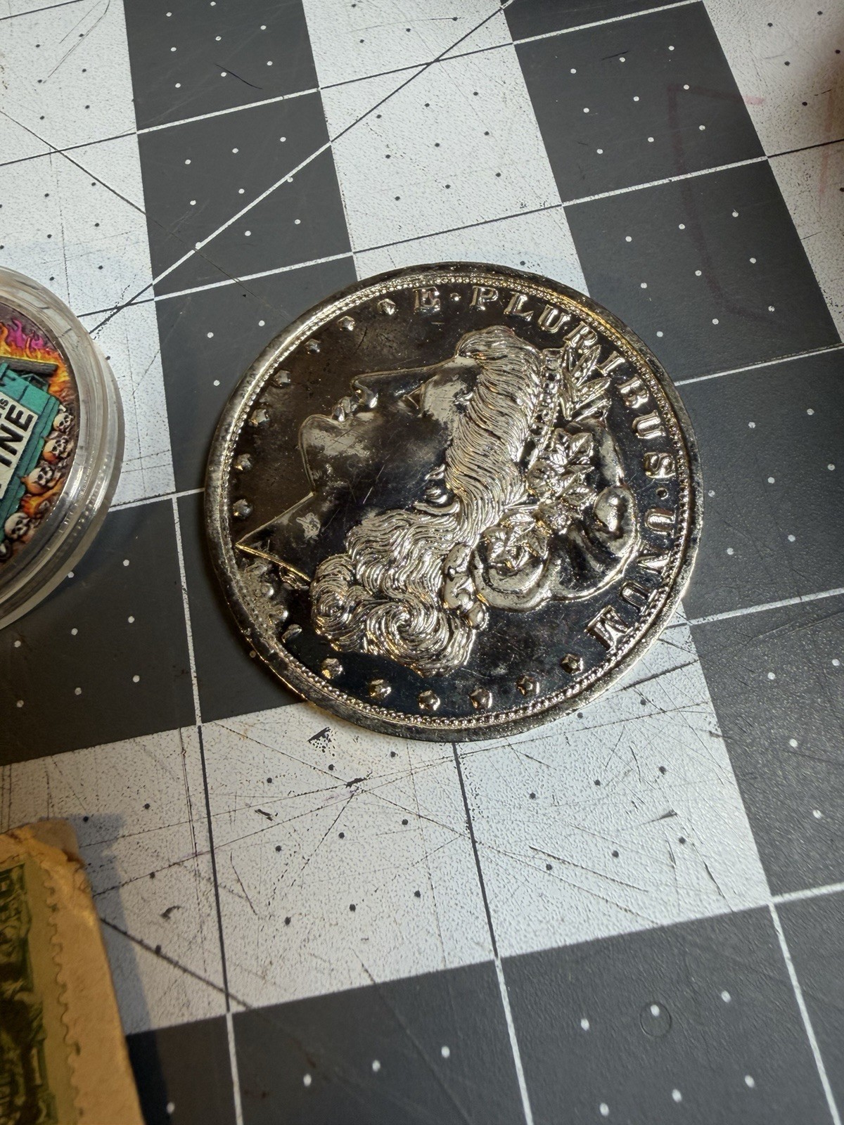 Vintage junk Drawer Lot! Coins, Bottles Stamps Toys Etc!