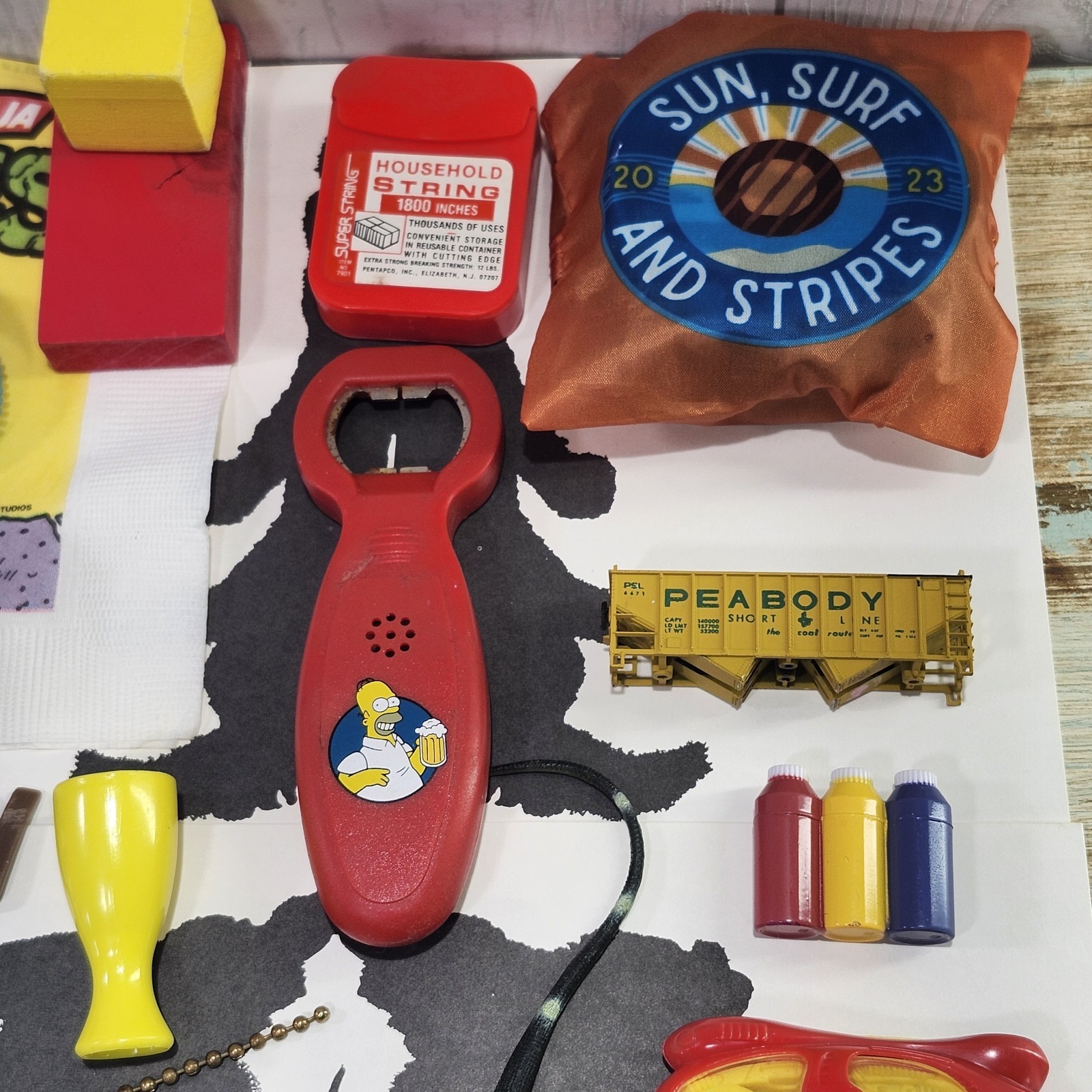Mixed Media Lot Assemblage Art Junk Drawer Lot Vintage to Now 50 pcs