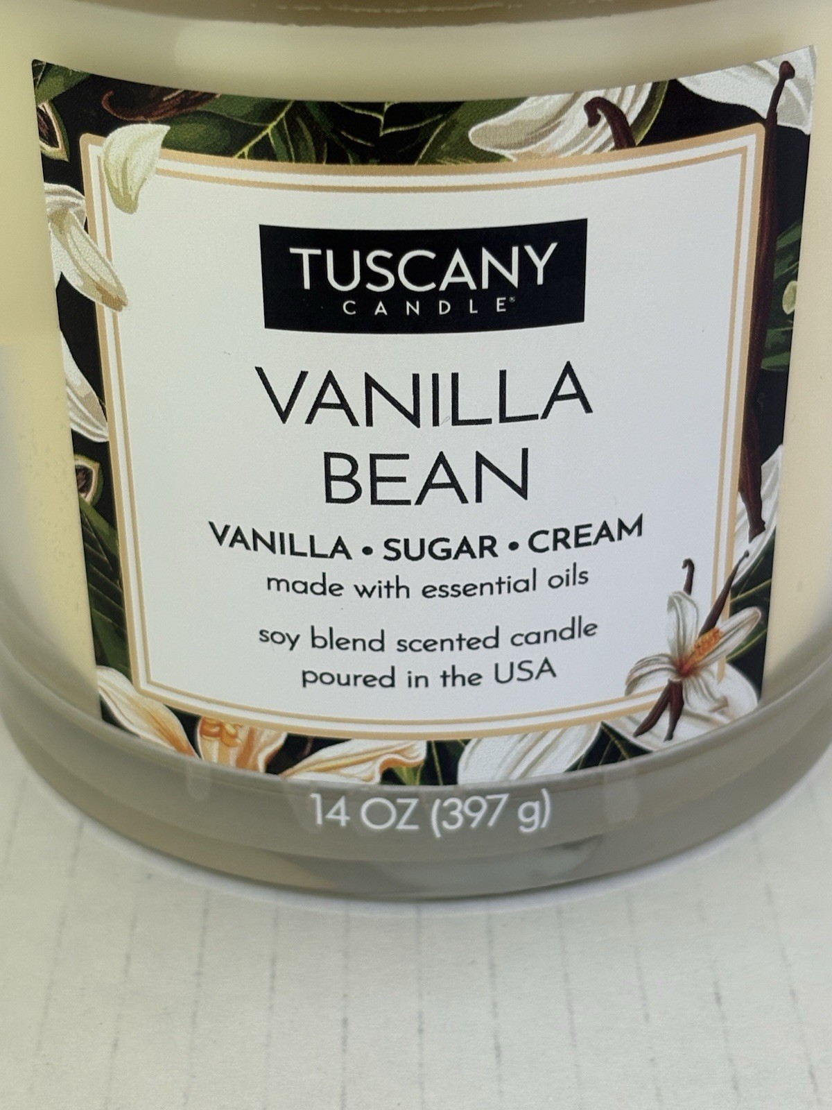 Candle Tuscany Vanilla Bean, 14 Ounce