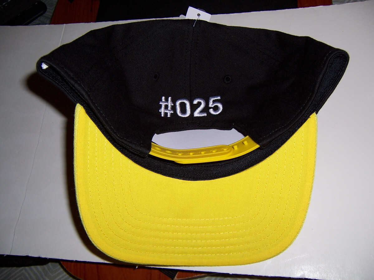 NEW Pokemon Pikachu Yellow Black BIOWORLD Series Elite Flex Patch Cap Hat Rare