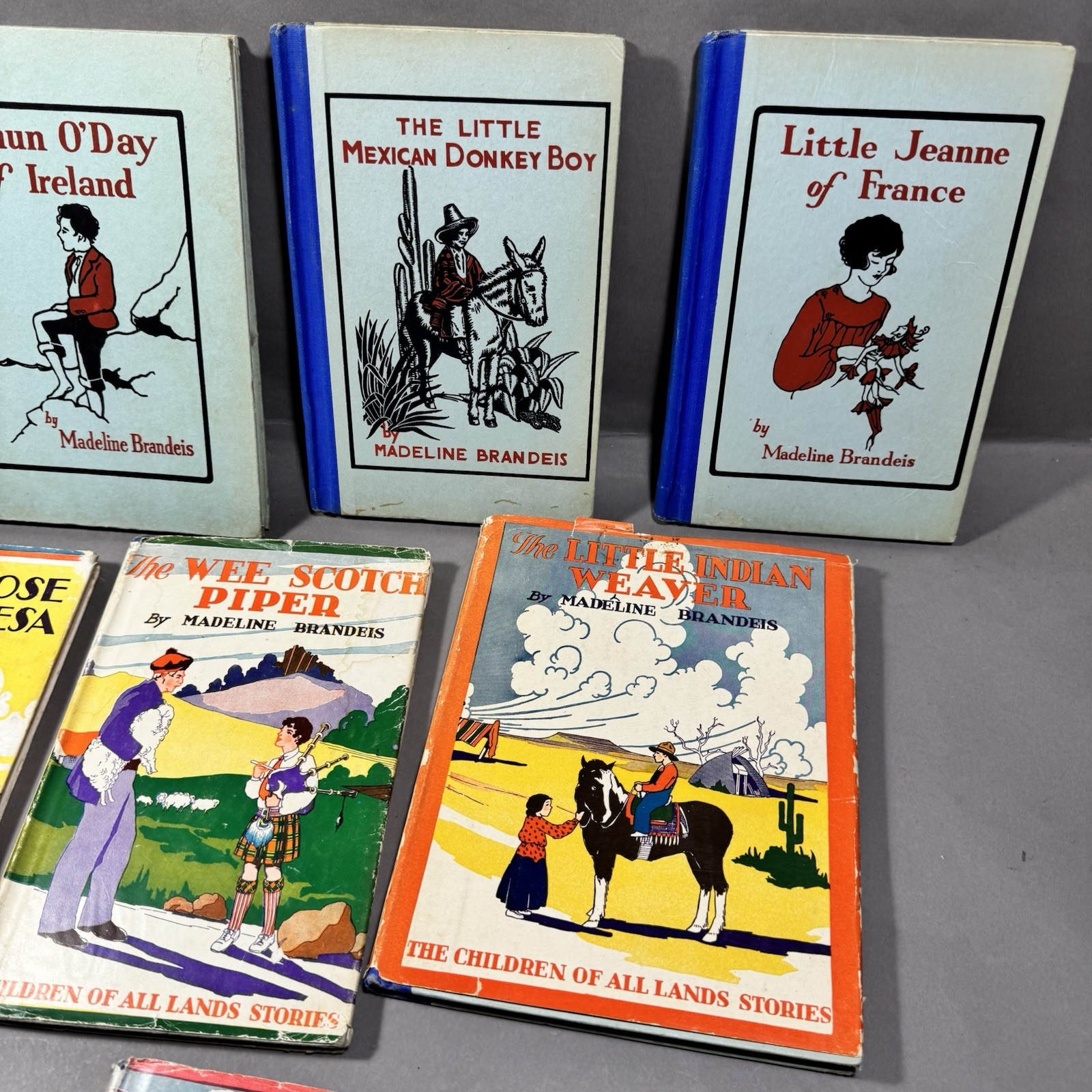 Lot of 10 Madeline Brandeis Children of All Lands & America Stories Books