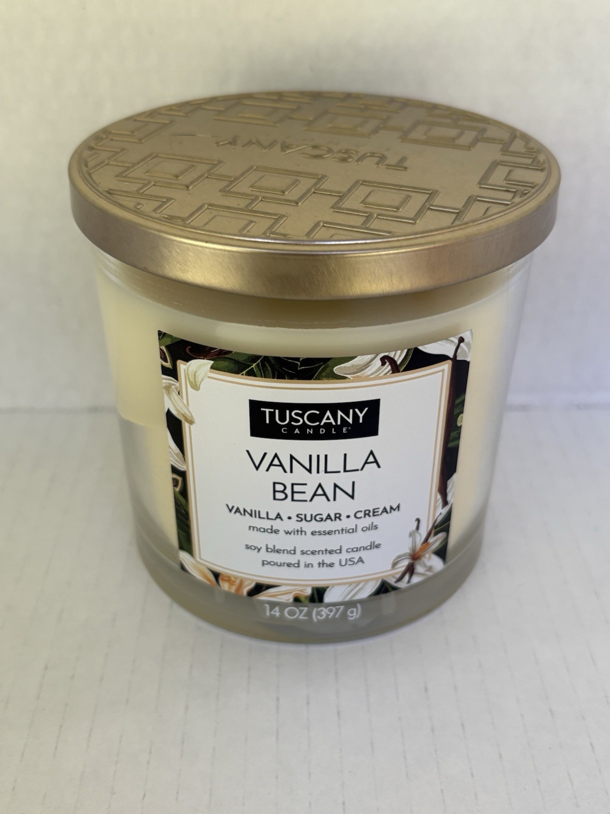 Candle Tuscany Vanilla Bean, 14 Ounce