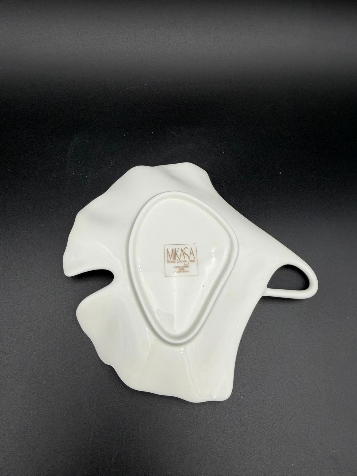 Mikasa Pastel Garden Bone China Heart Trinket Dish Ashtray Made in Japan