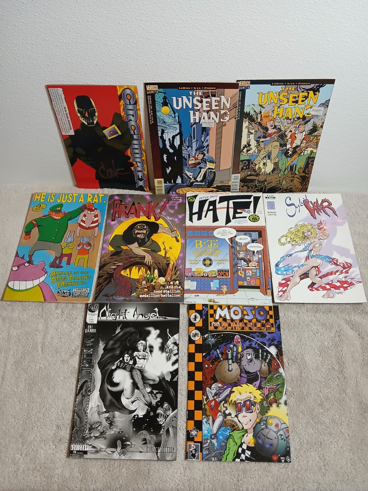 JUNK DRAWER LOT OF 20+*DC/INDEPENDENT*COMIC BOOKS*MAGAZINES*BOOKS+MORE*SP*SAI