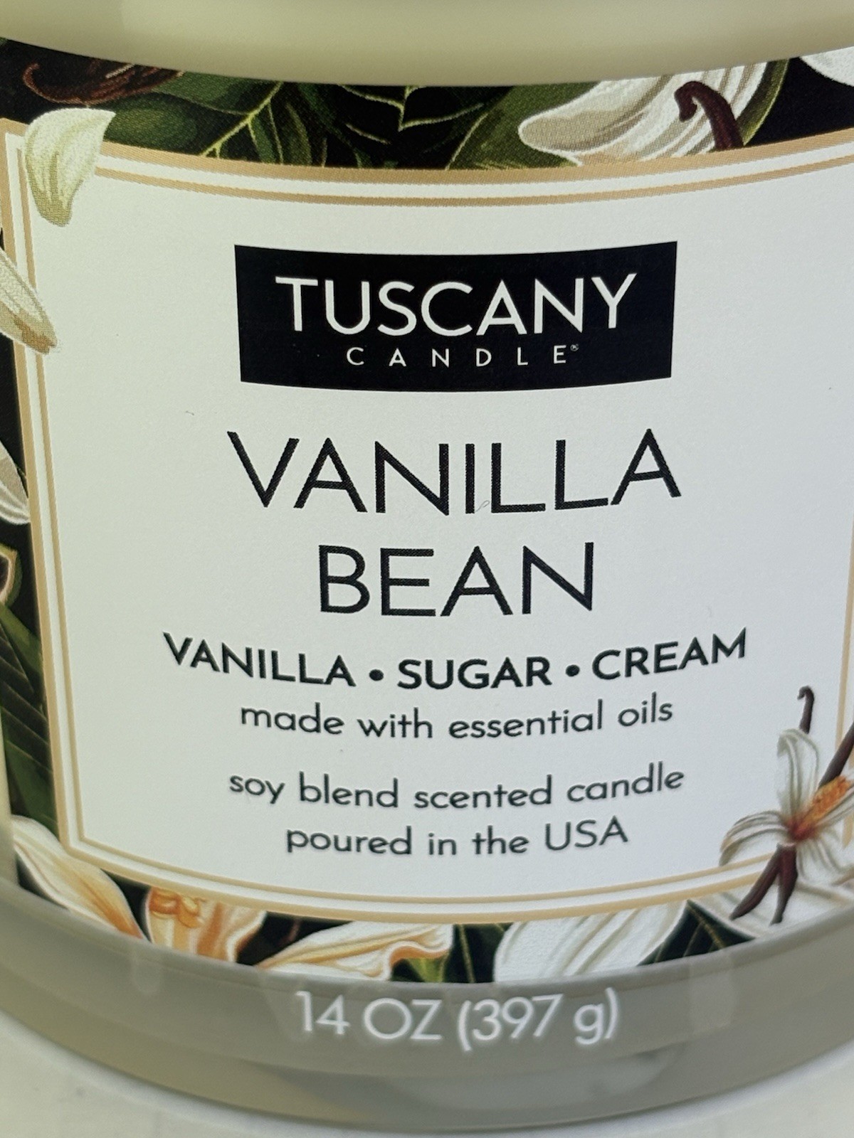 Candle Tuscany Vanilla Bean, 14 Ounce