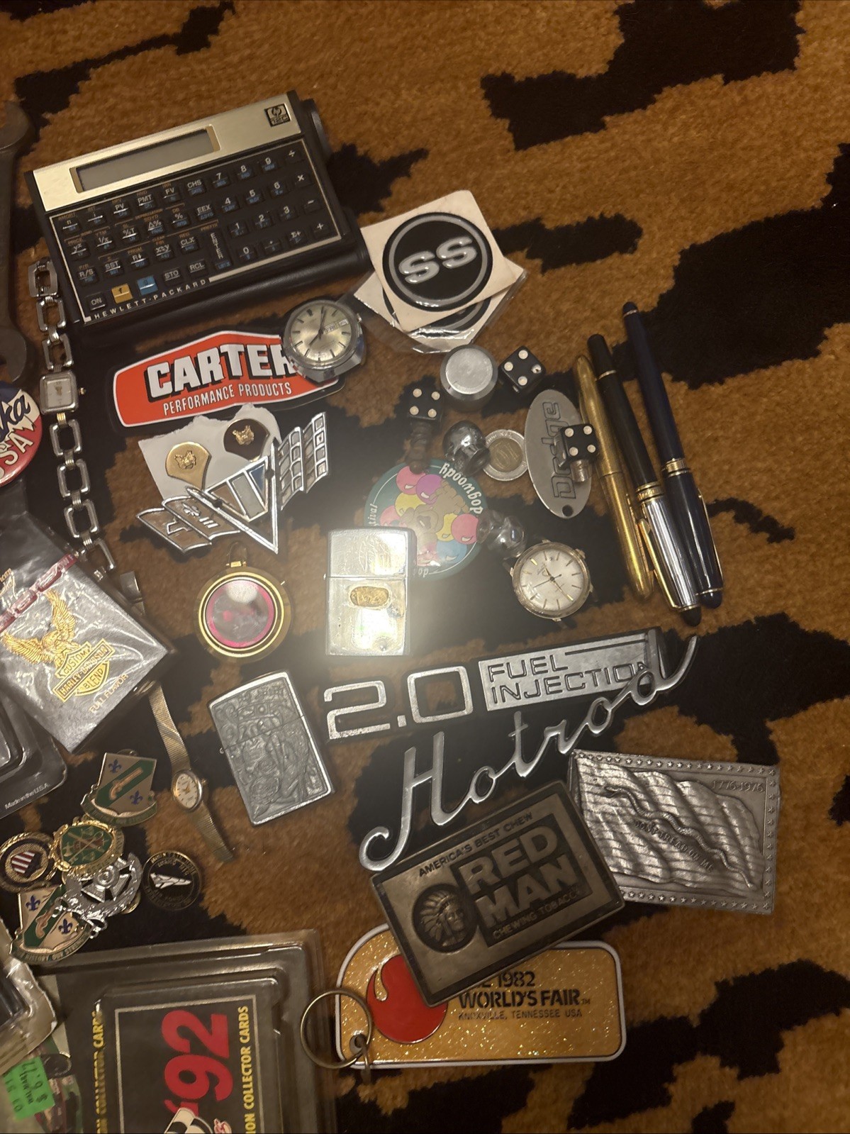 VINTAGE JUNK DRAWER WATCH WATCHES, CAR, CARDS…