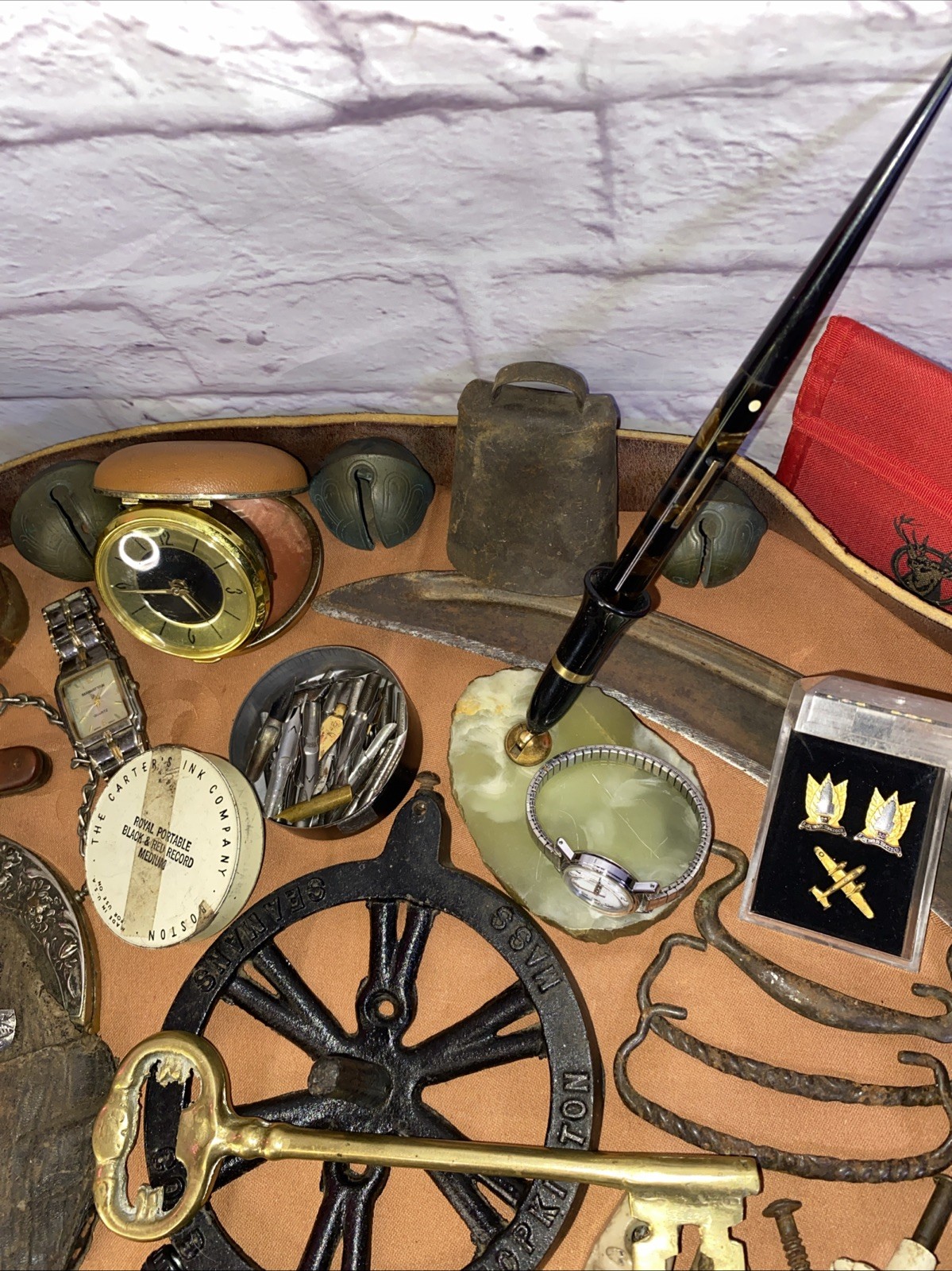 Vintage Junk Drawer Lot 1800’s 1900’s Sterling Silver WW1 Victorian