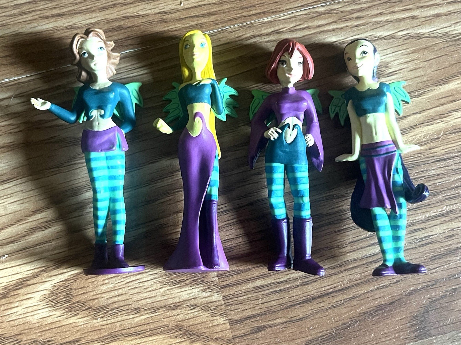 Vintage Lot of (4) Rare Marked Disney W.I.T.C.H. Figurines